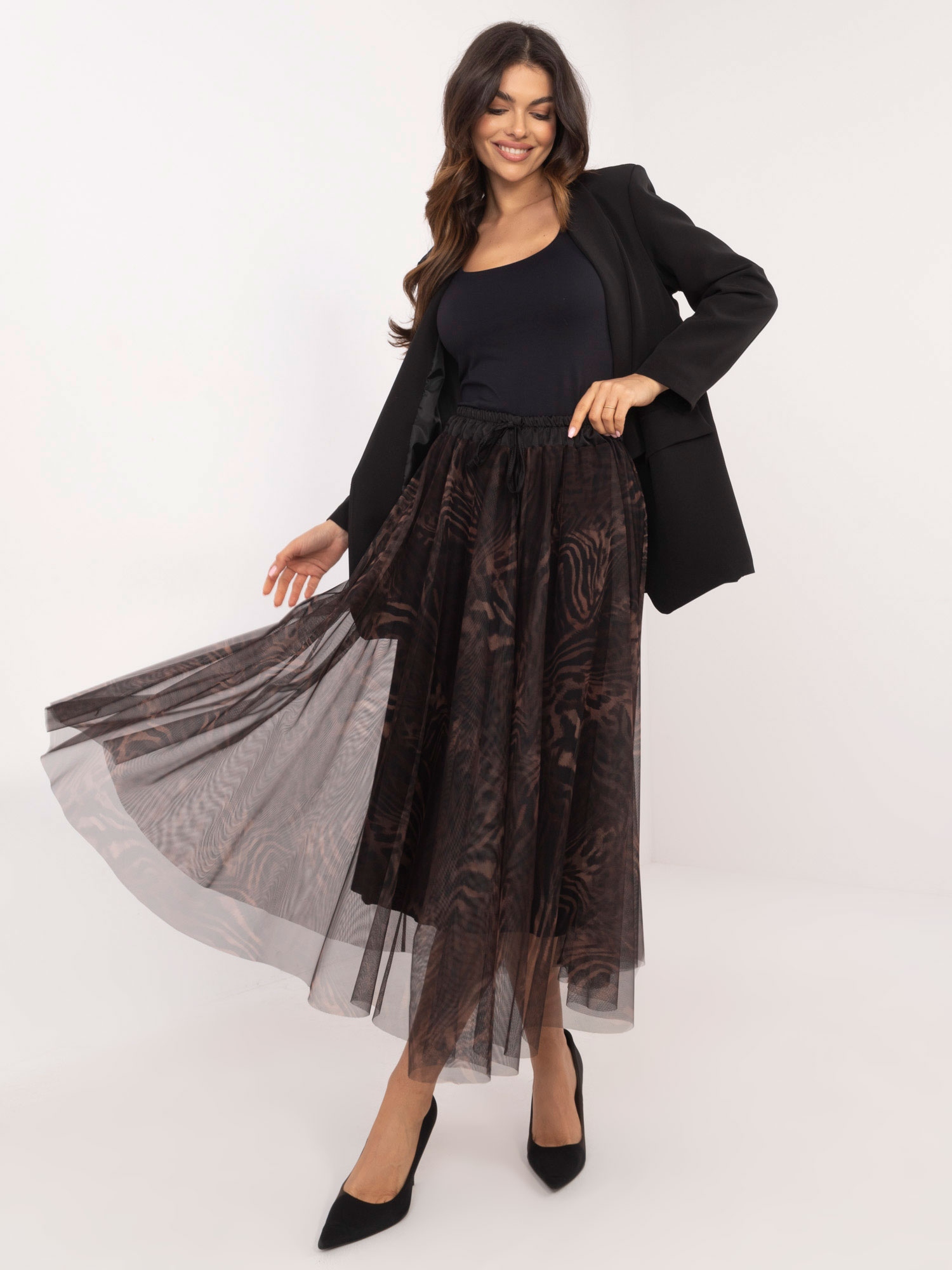 Skirt-DHJ-SD-19981-6.25-brown