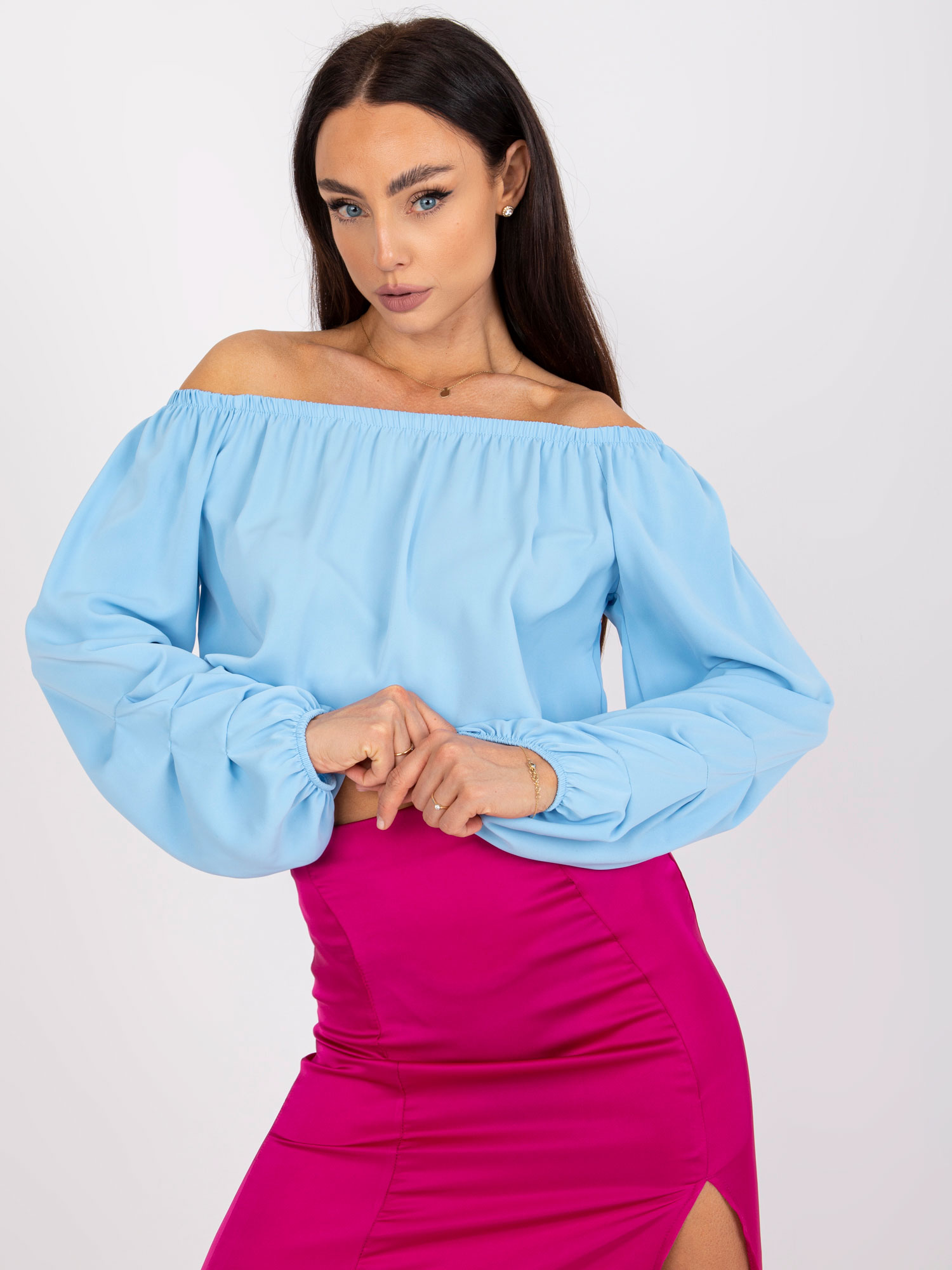 Blouse-DHJ-BZ-6816.57-light blue