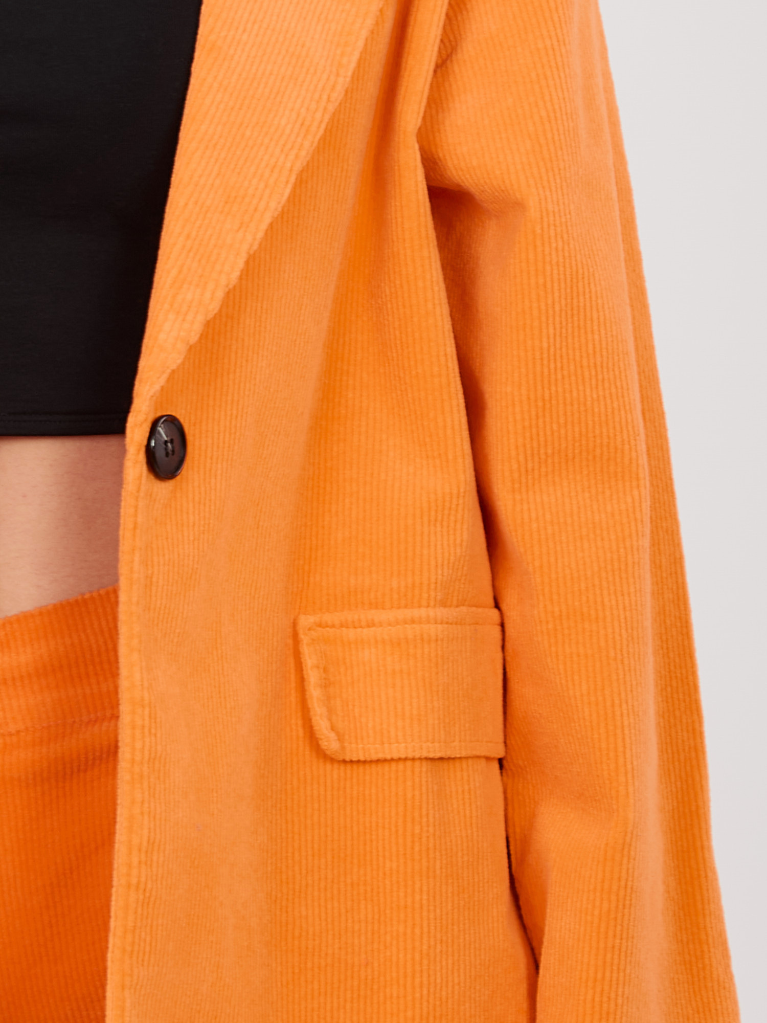 Oranžové struksové sako