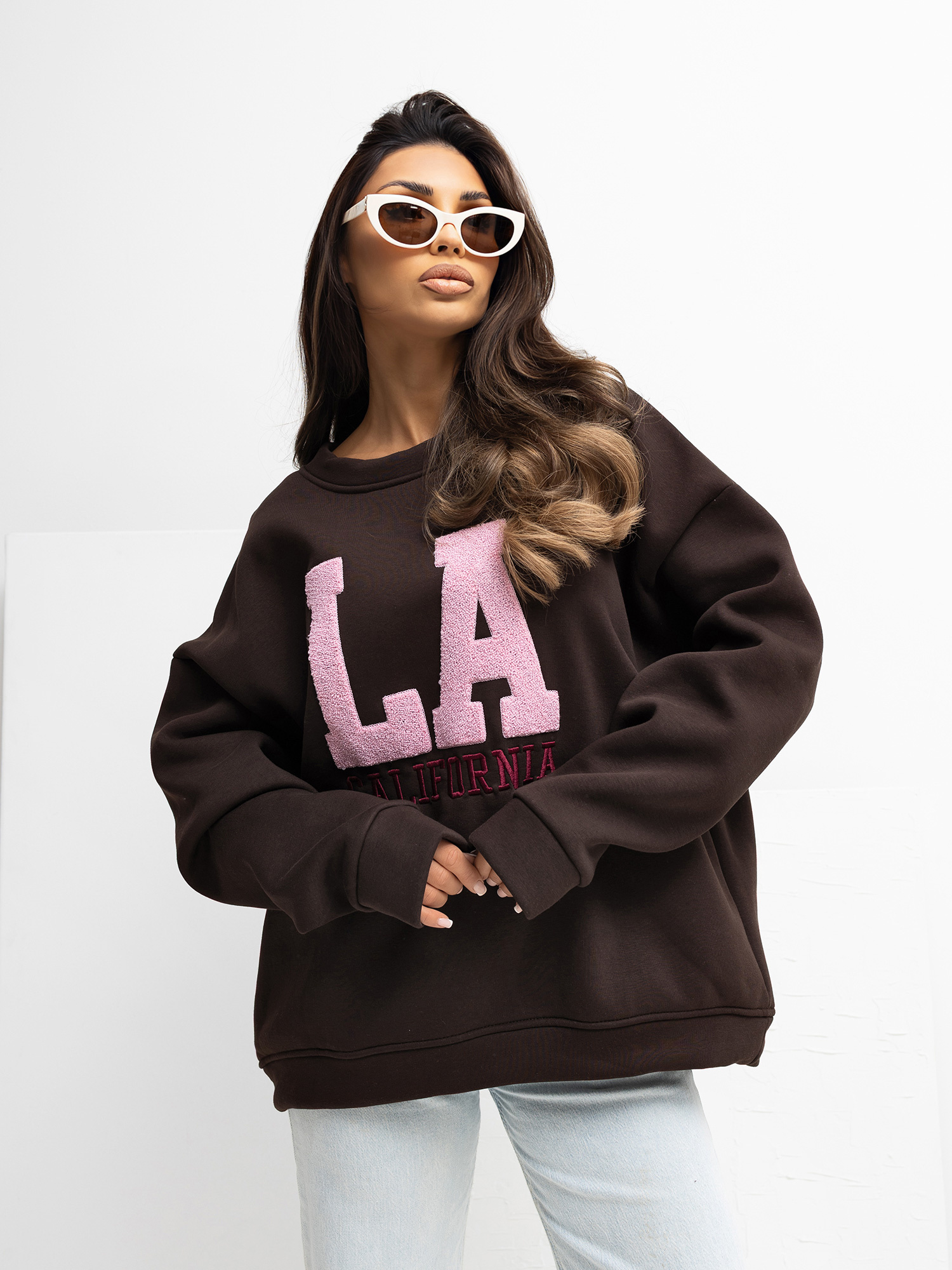 Sweatshirt-RV-BL-A1035.13-dark brown