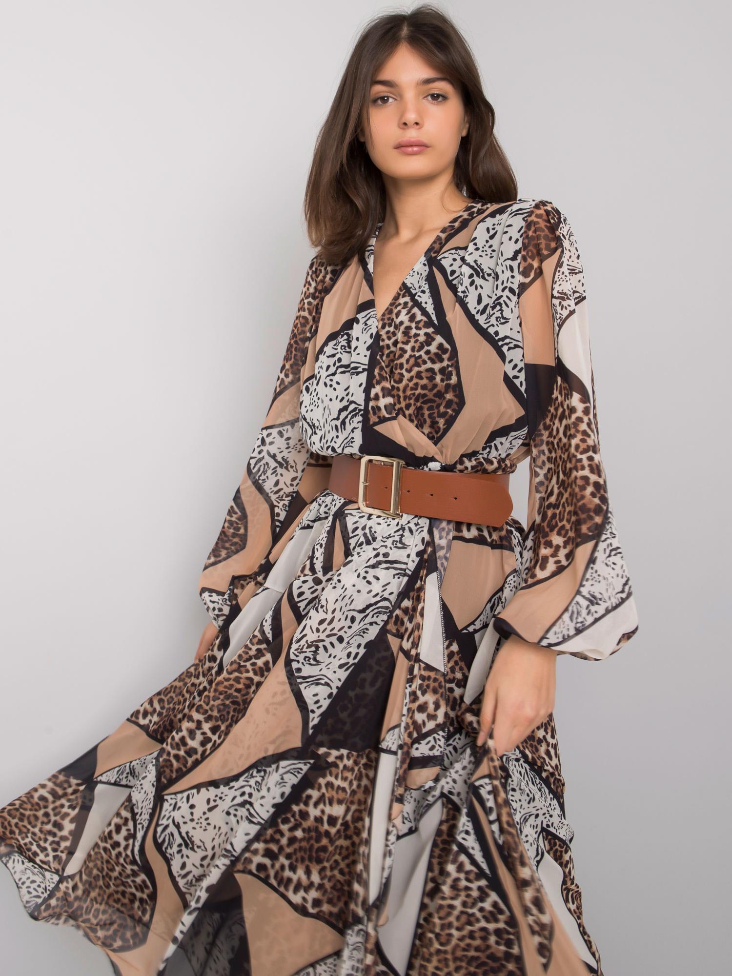 Dress-LC-SK-22K-3038.78P-Black-Beige