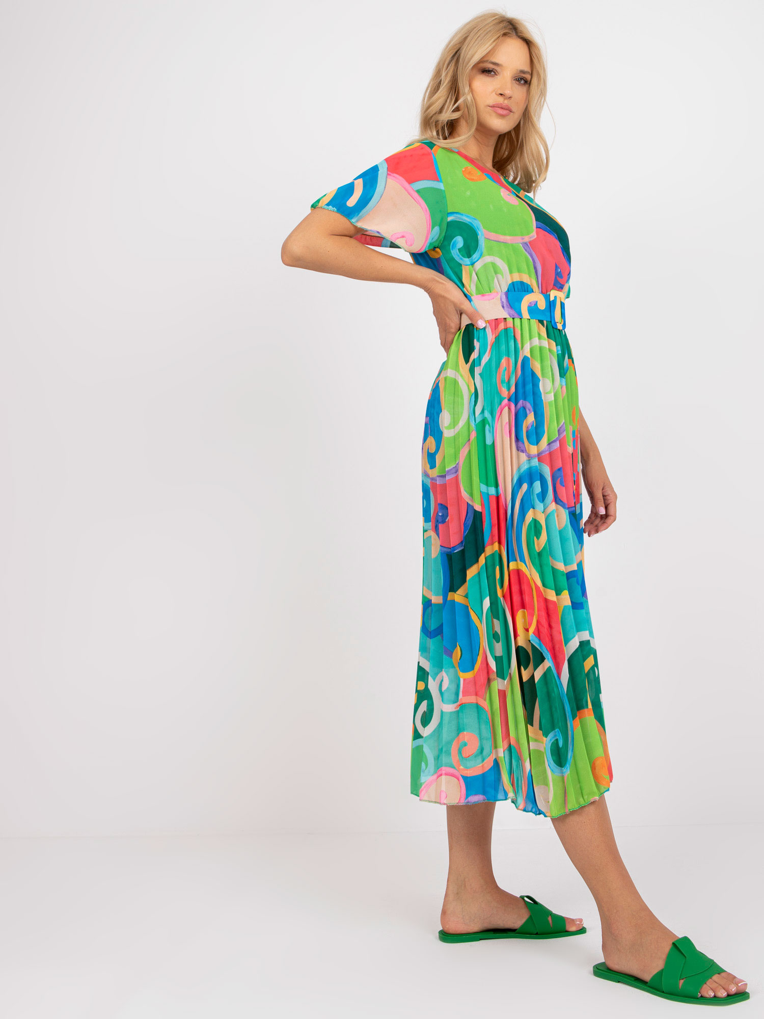 Dress-DHJ-SK-13769.66P-Green