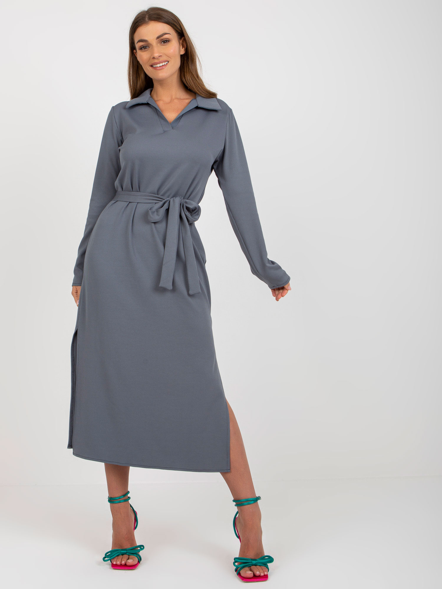 Dress-LK-SK-509227.83P-dark gray