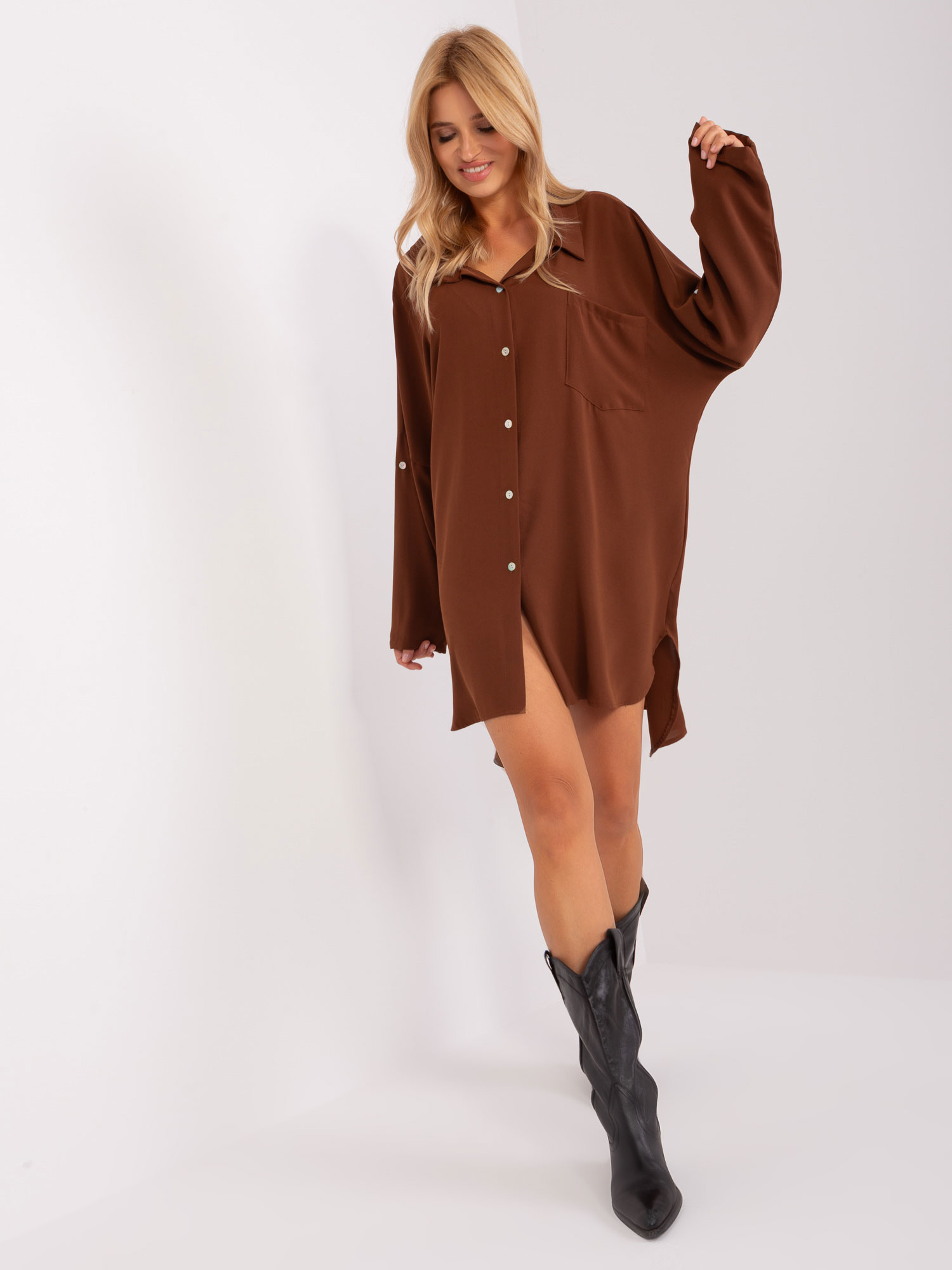Dress-DHJ-SK-13938.02P-brown