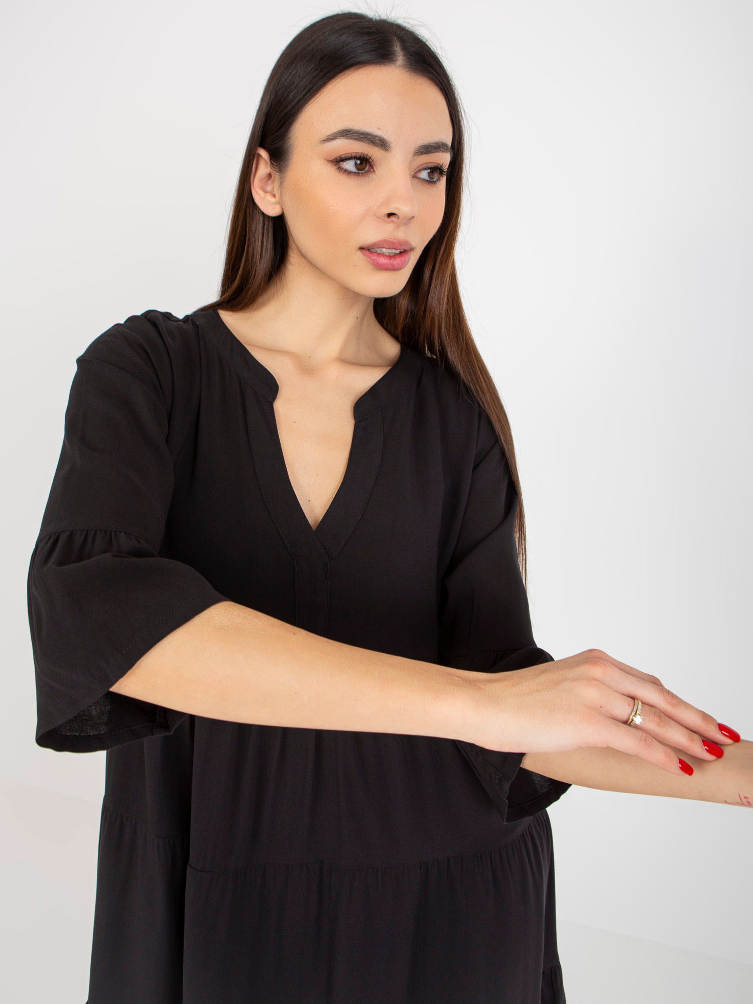 Dress-D73761M30214B-black