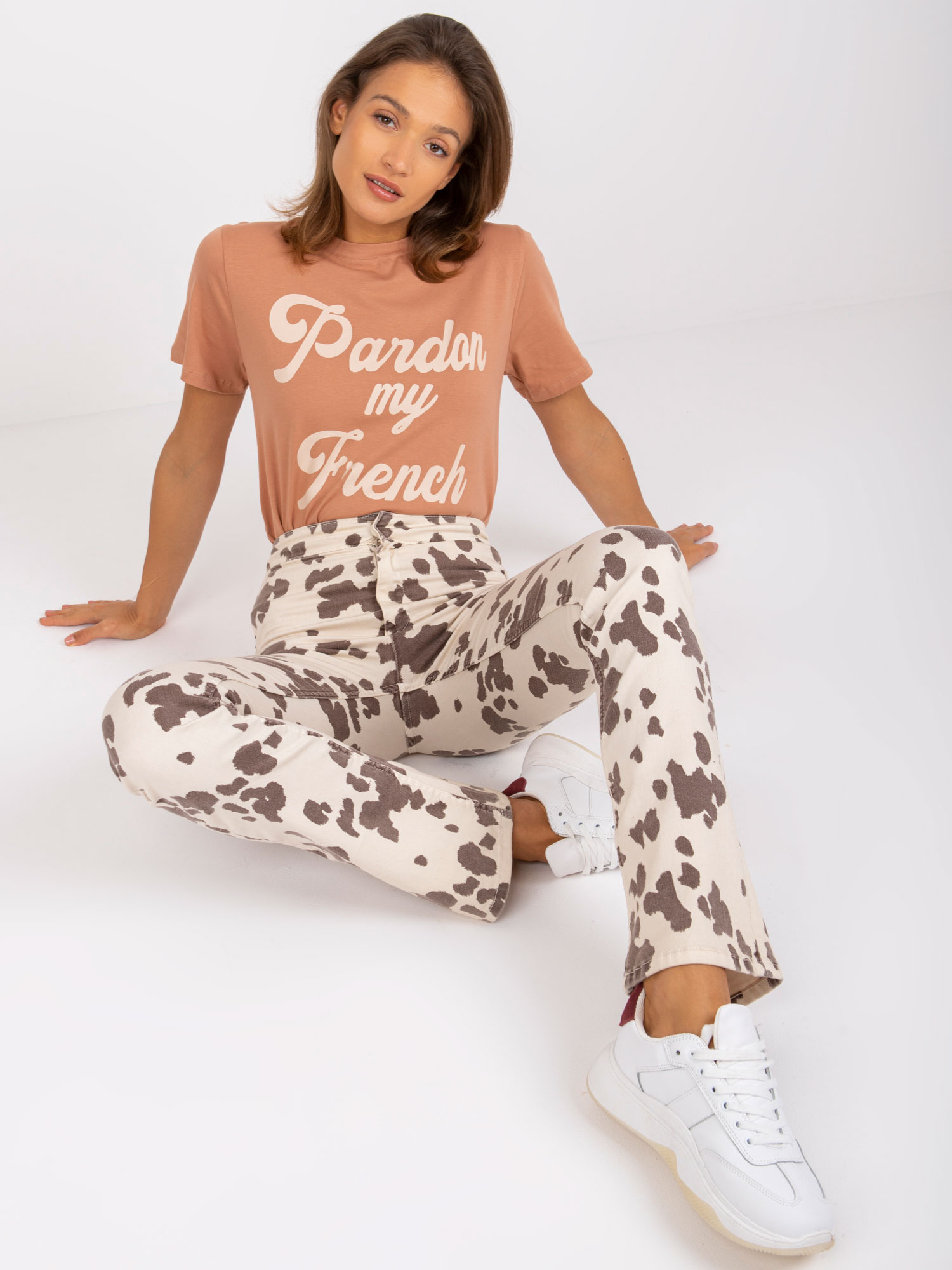 T-shirt-FA-TS-7677.91P-camel