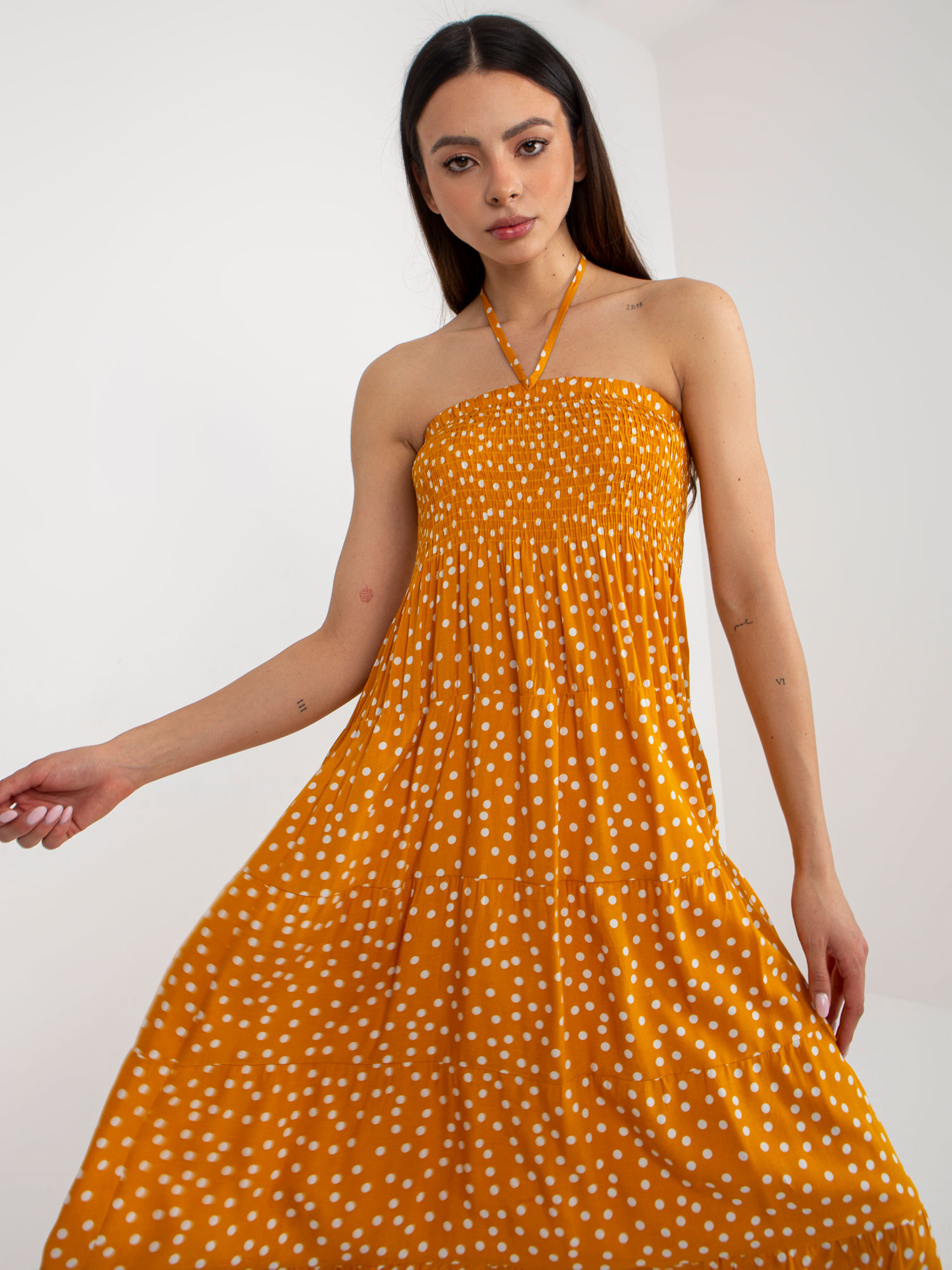 Dress-GL-SK-J6062.35P-Yellow