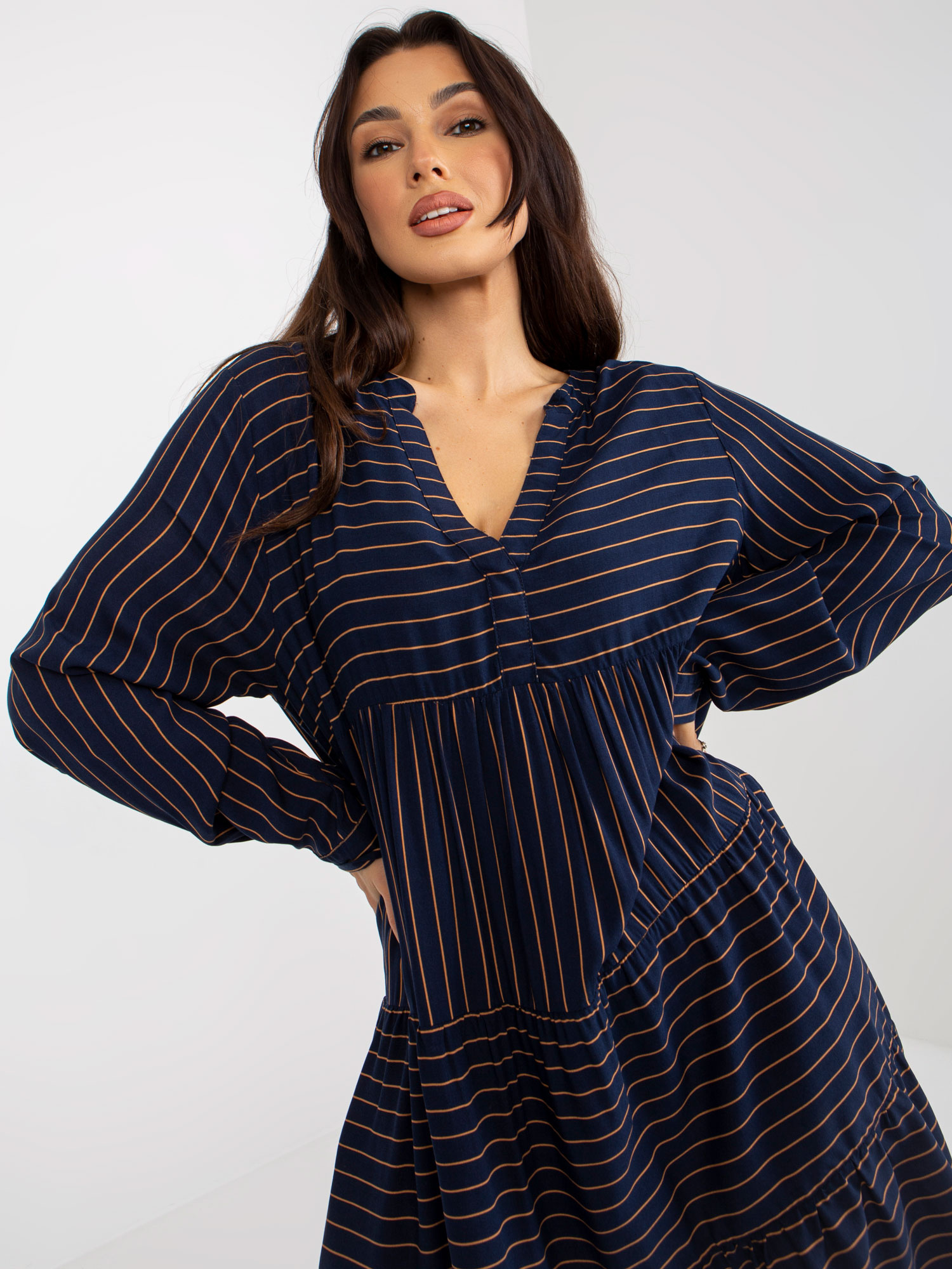 Dress-D73771M30361A2-navy blue