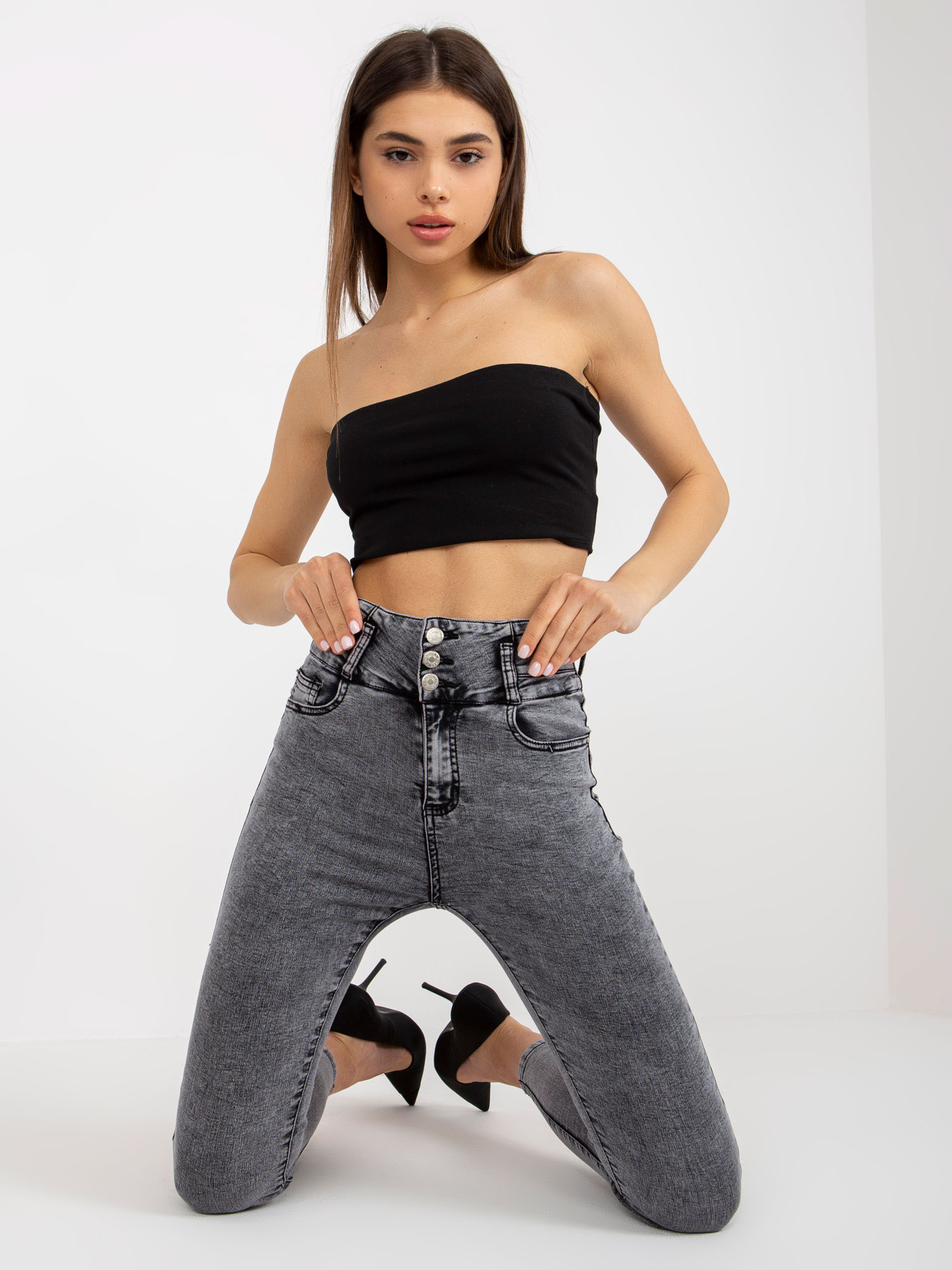 Trousers jeans-NM-SP-L73.79P-dark grey