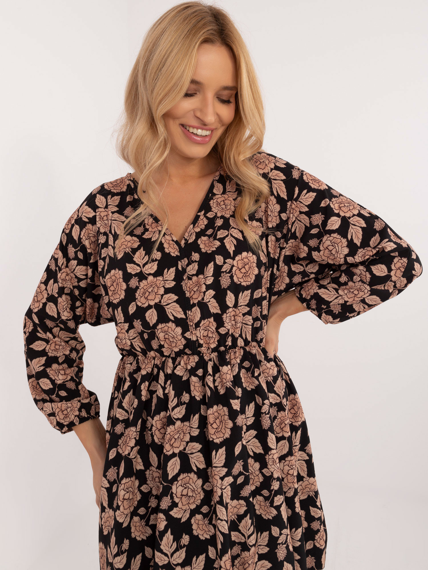 Dress-DHJ-SK-19861-7.94-black-beige