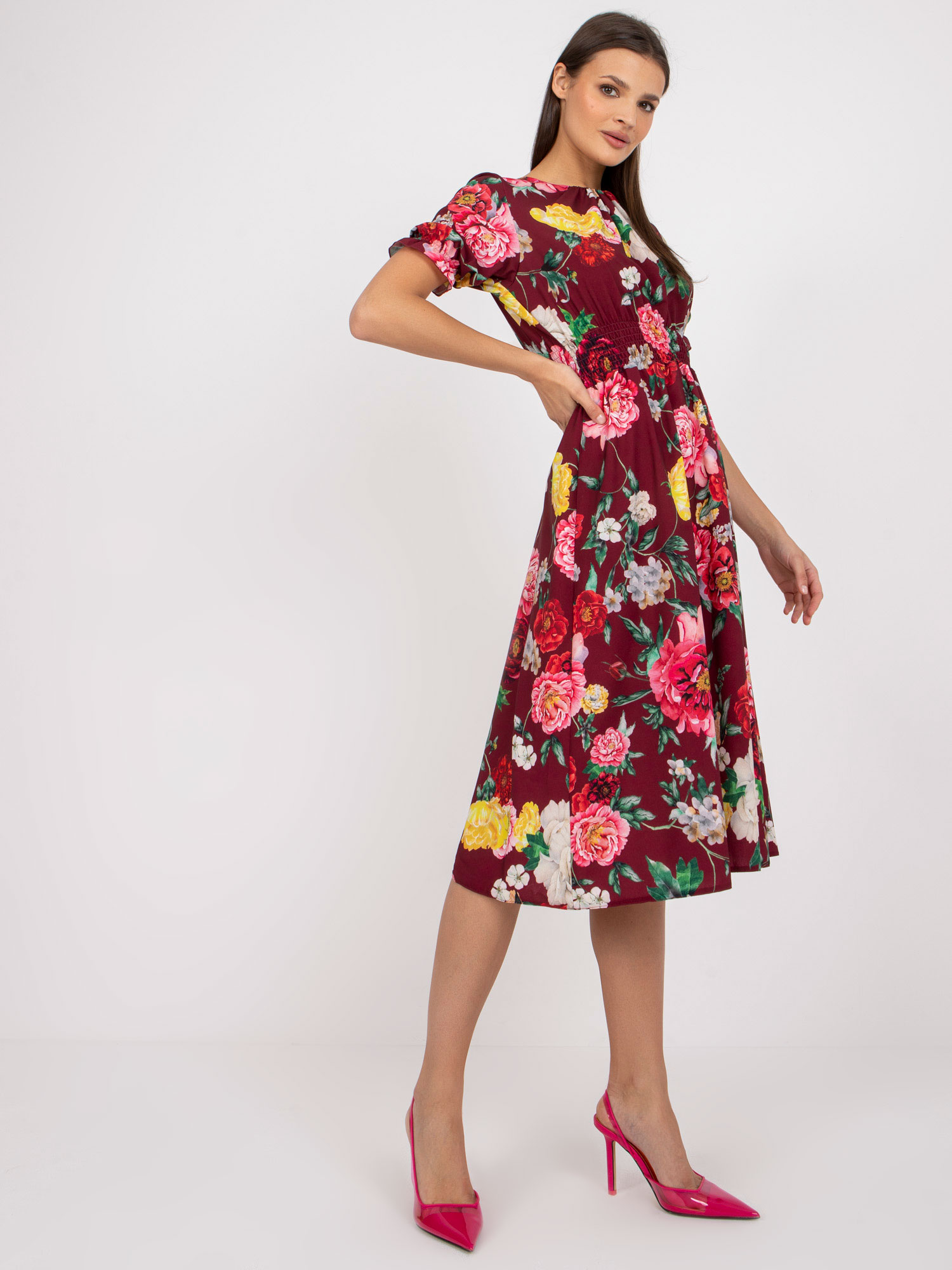 Dress-LK-SK-507564.36P-burgundy