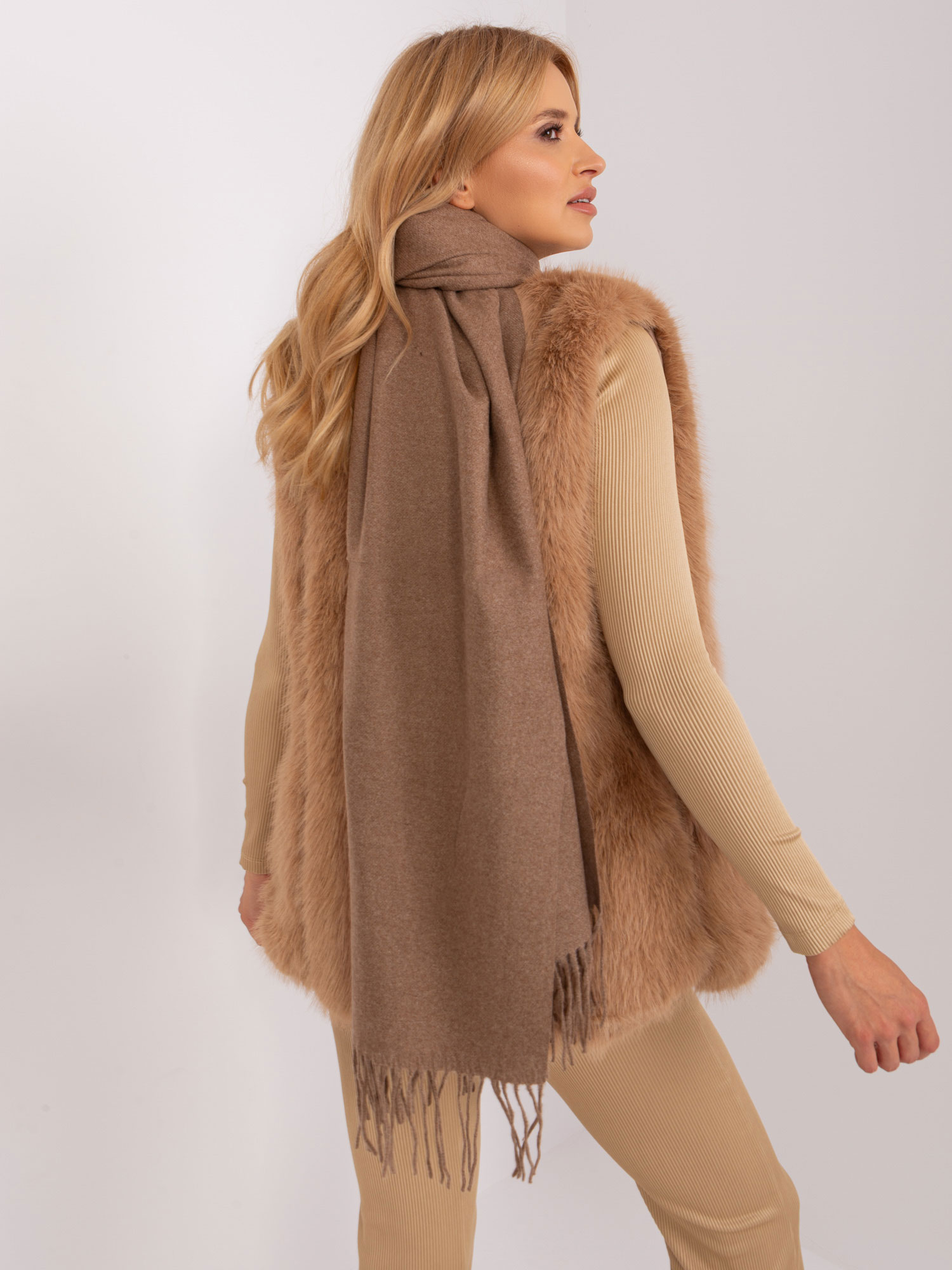 Scarf-AT-SZ-23185.62P-dark beige