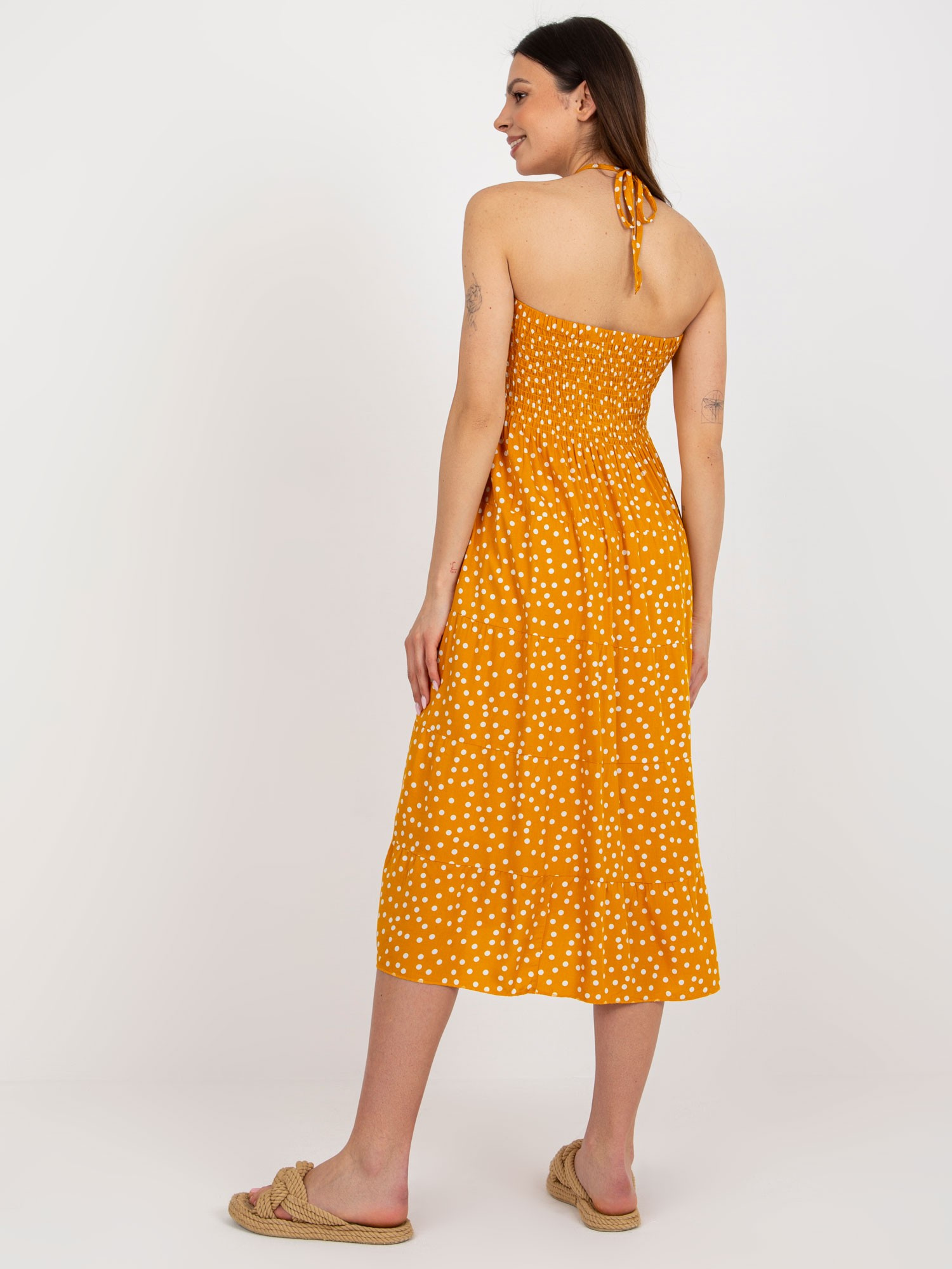 Dress-GL-SK-J6062.35P-Yellow