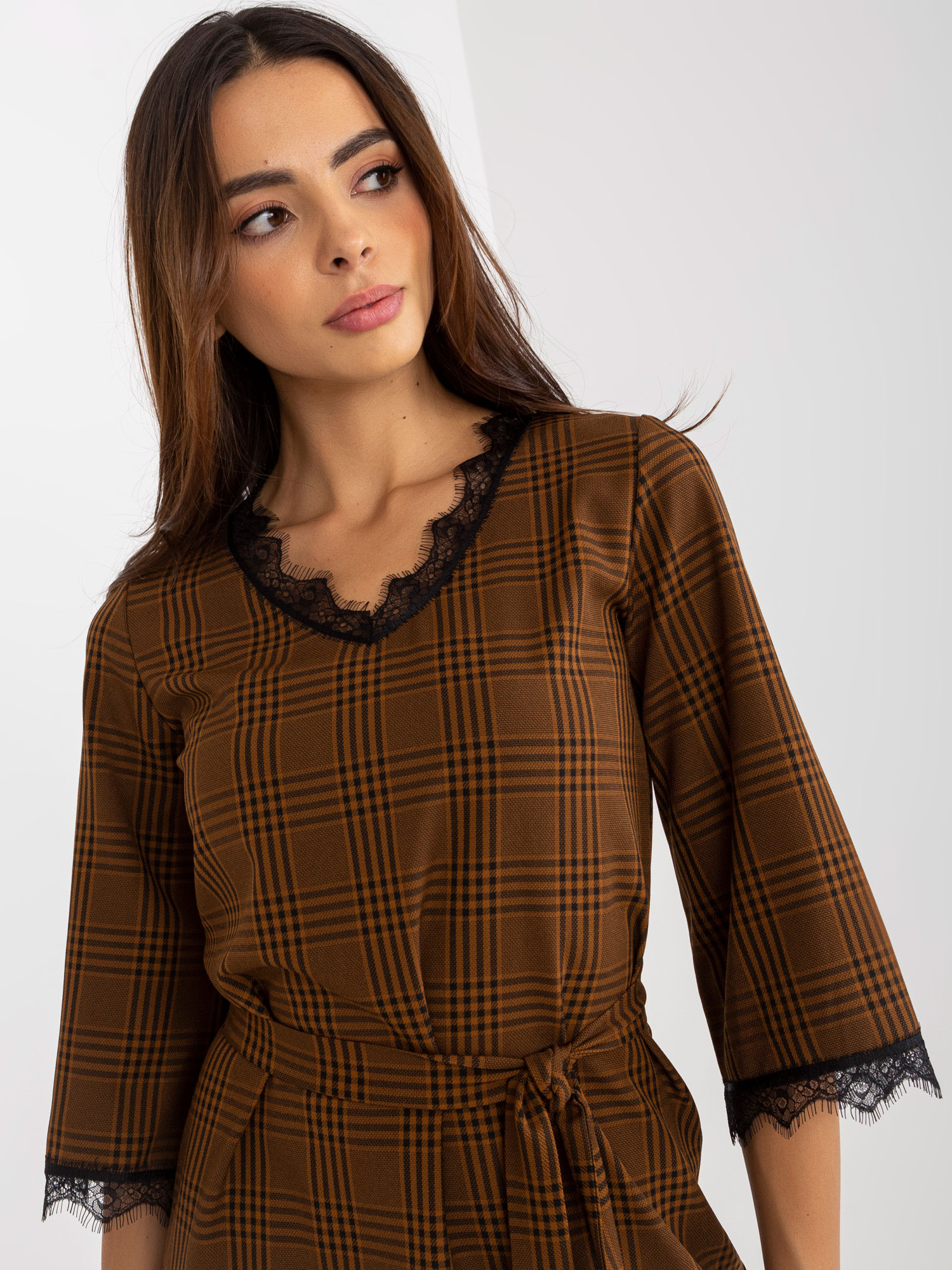 Dress-LK-SK-507871.32P-brown