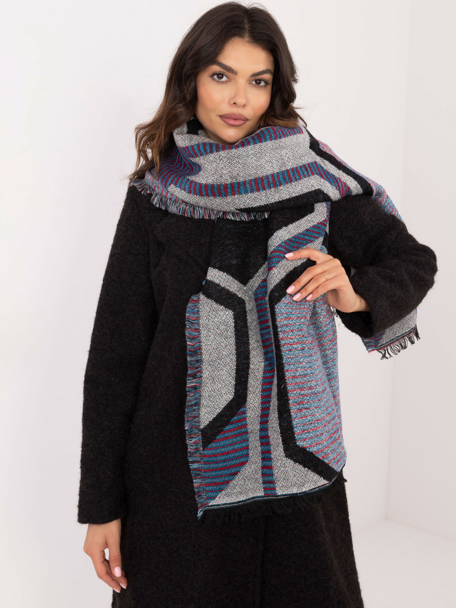 Scarf-AT-SZ-2101.22P-grey-black