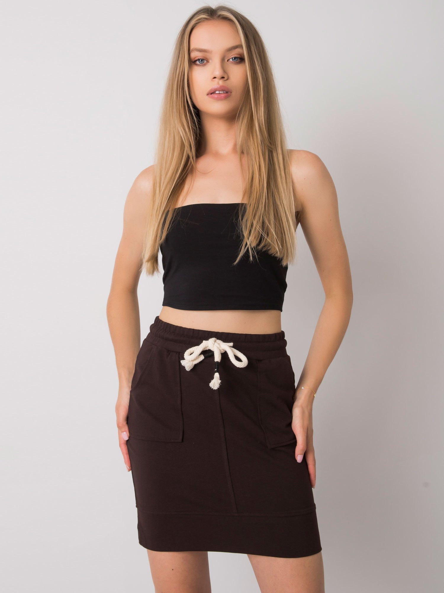 Skirt-FA-SD-6205.76P-dark brown