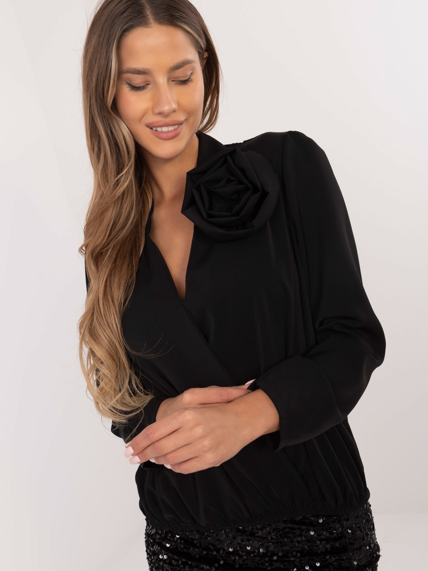 Blouse-MI-BZ-M650.17P-black