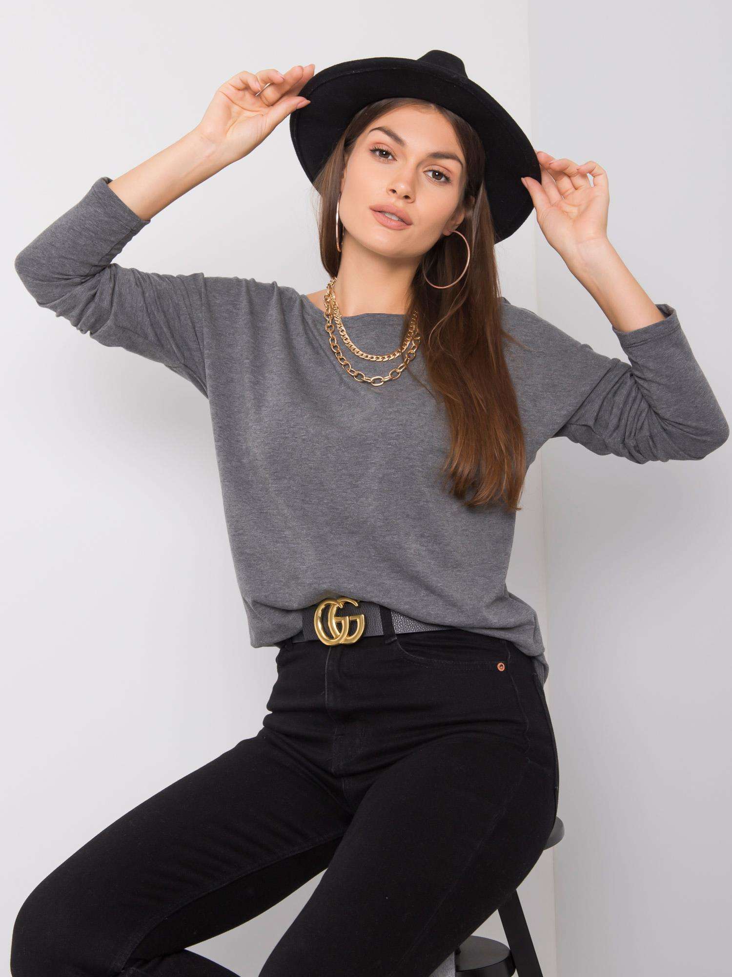 Blouse-RV-BZ-5890.10-dark gray