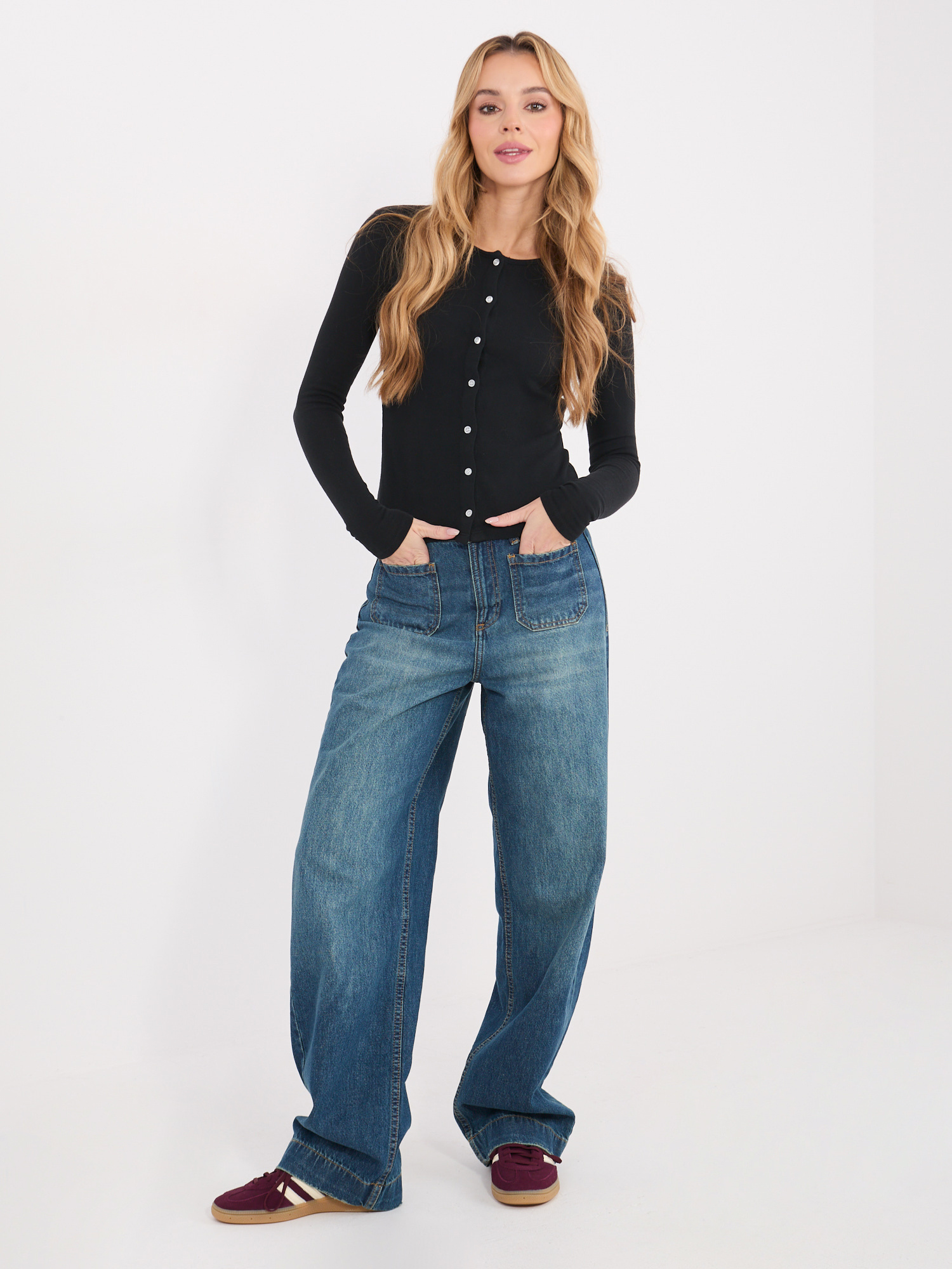 Černá halenka s dlouhým rukávem