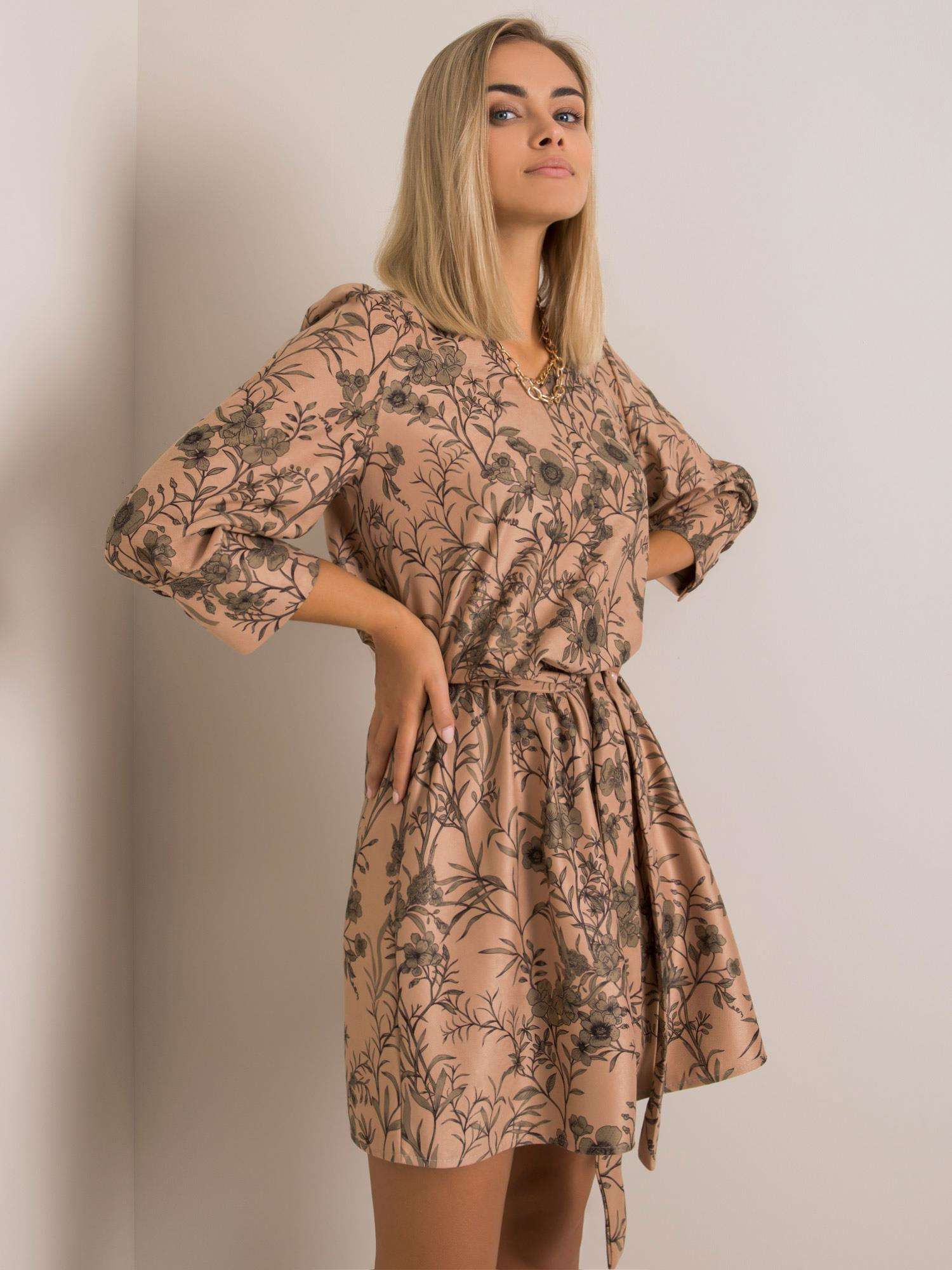 Dress-LK-SK-508143.72P-dark beige