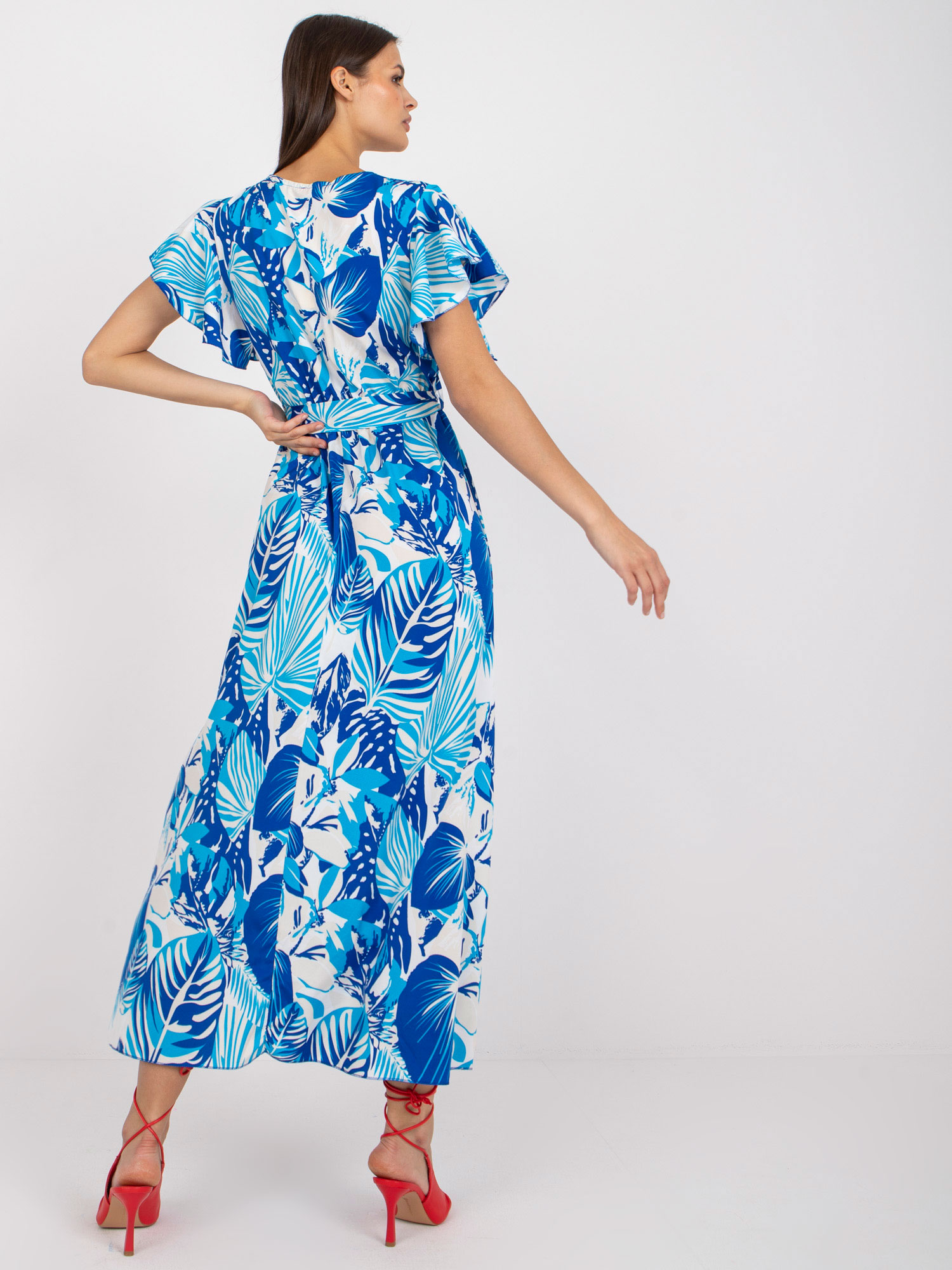 Dress-DHJ-SK-13203-1.03X-White-Blue