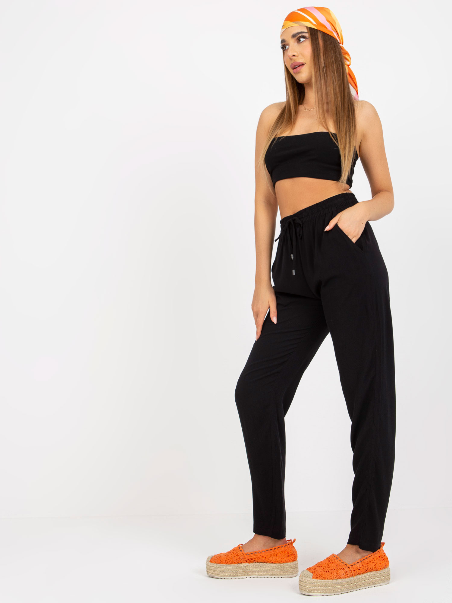 Pants-D73761M61869N-black