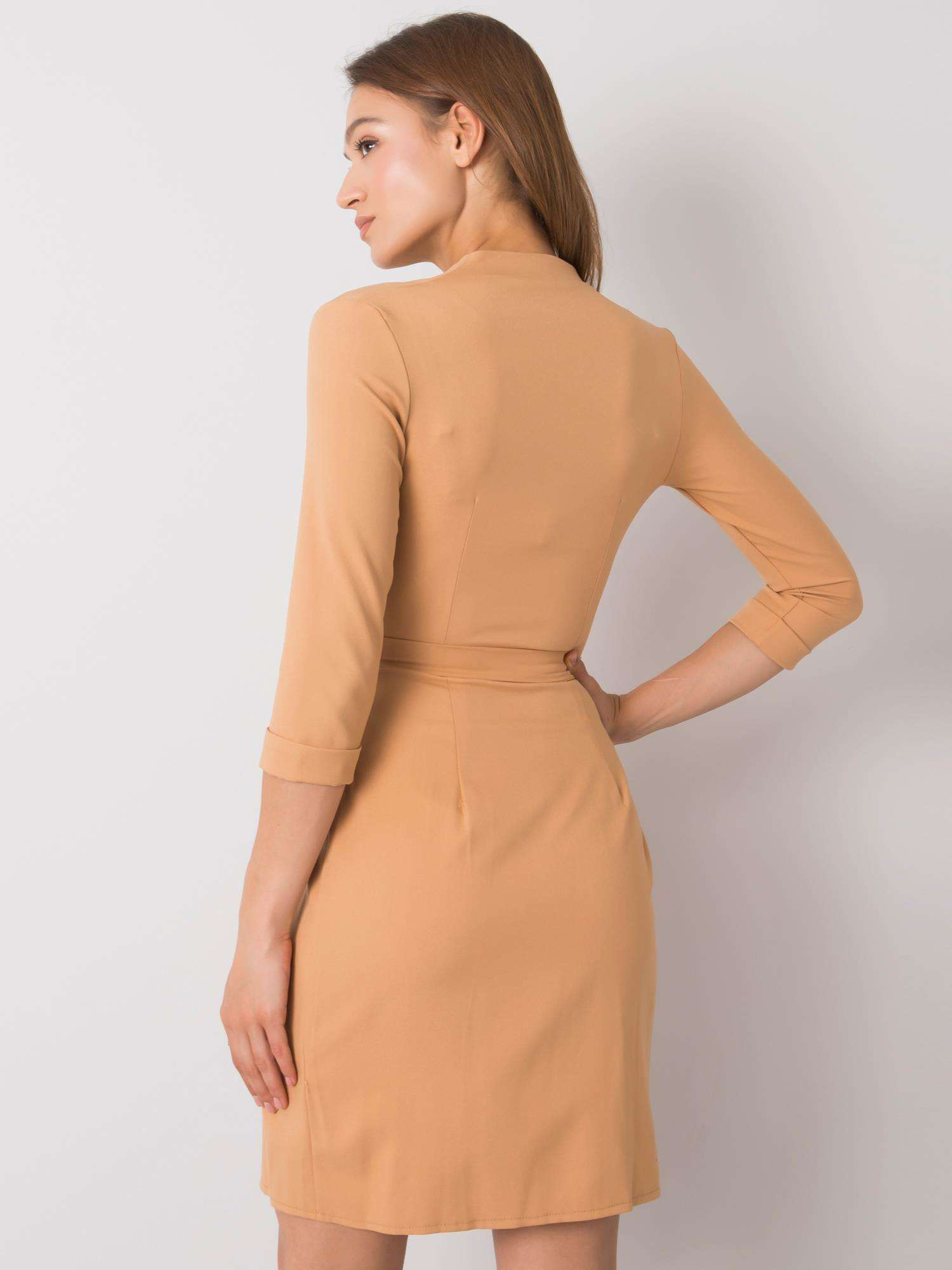 Dress-LK-SK-507665.17P-camel
