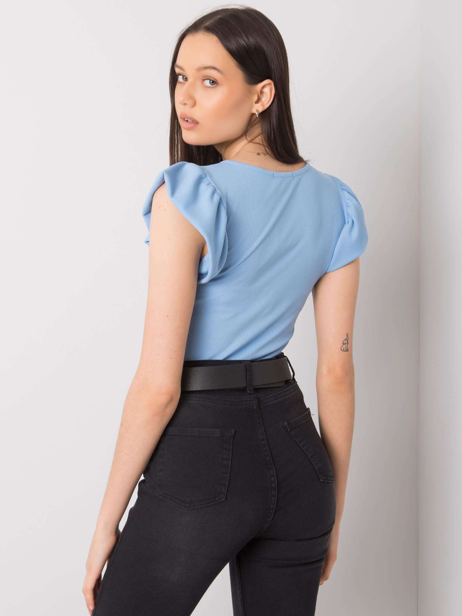 Blouse-DHJ-BZ-13301.34P-light blue