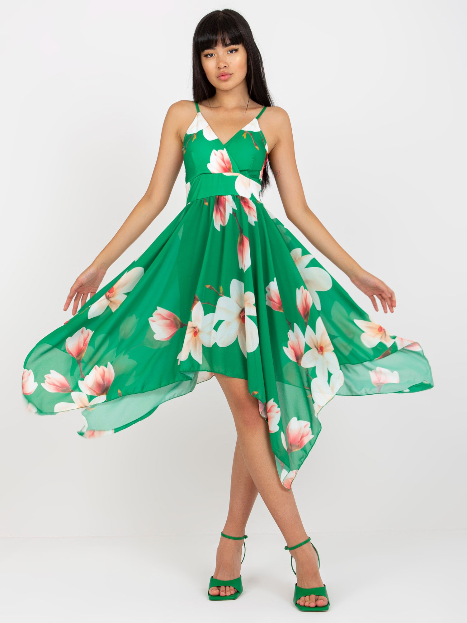 Dress-DHJ-SK-15952.39X-Green