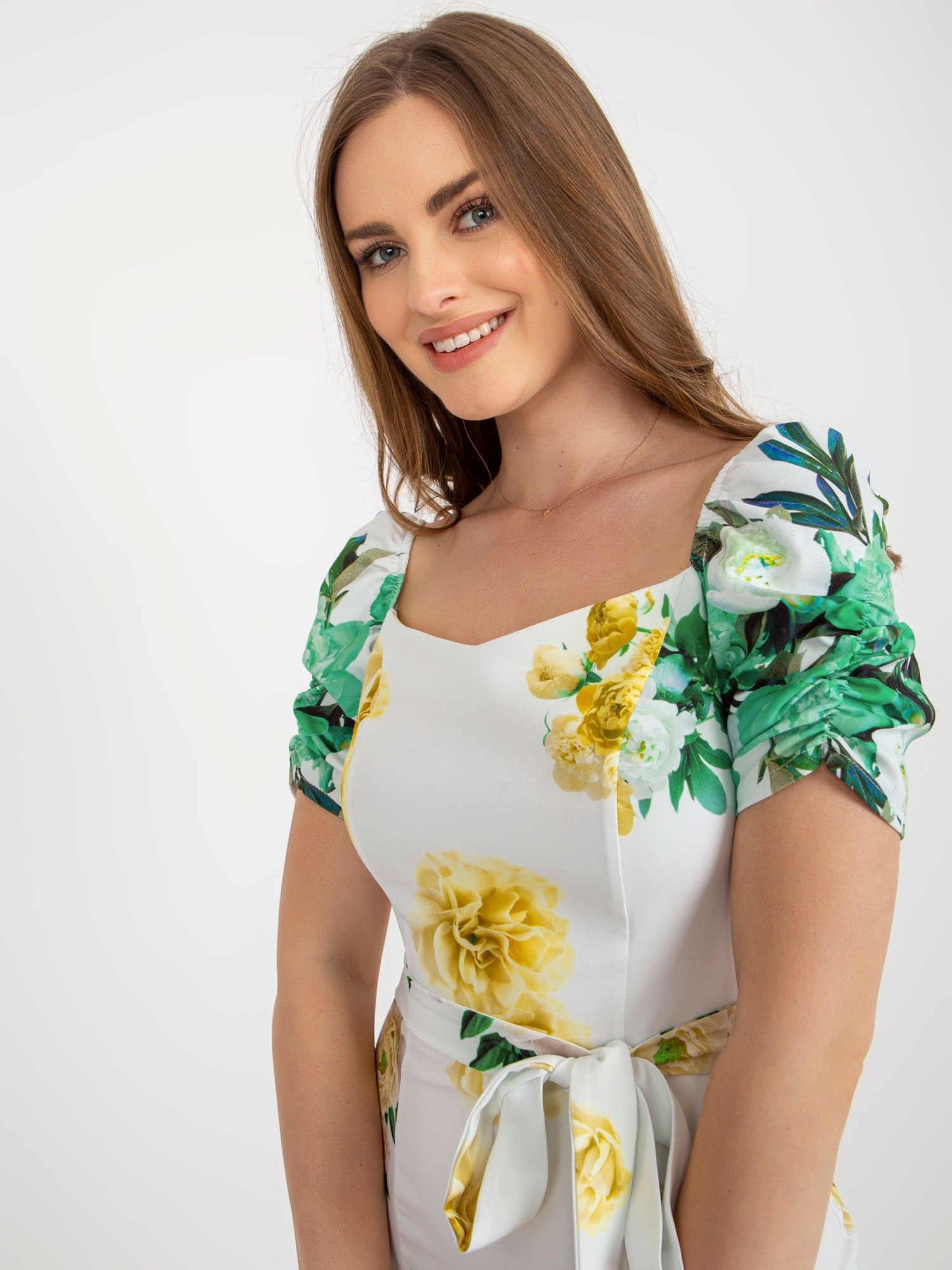 Dress-LK-SK-508641-3.05P-white-green