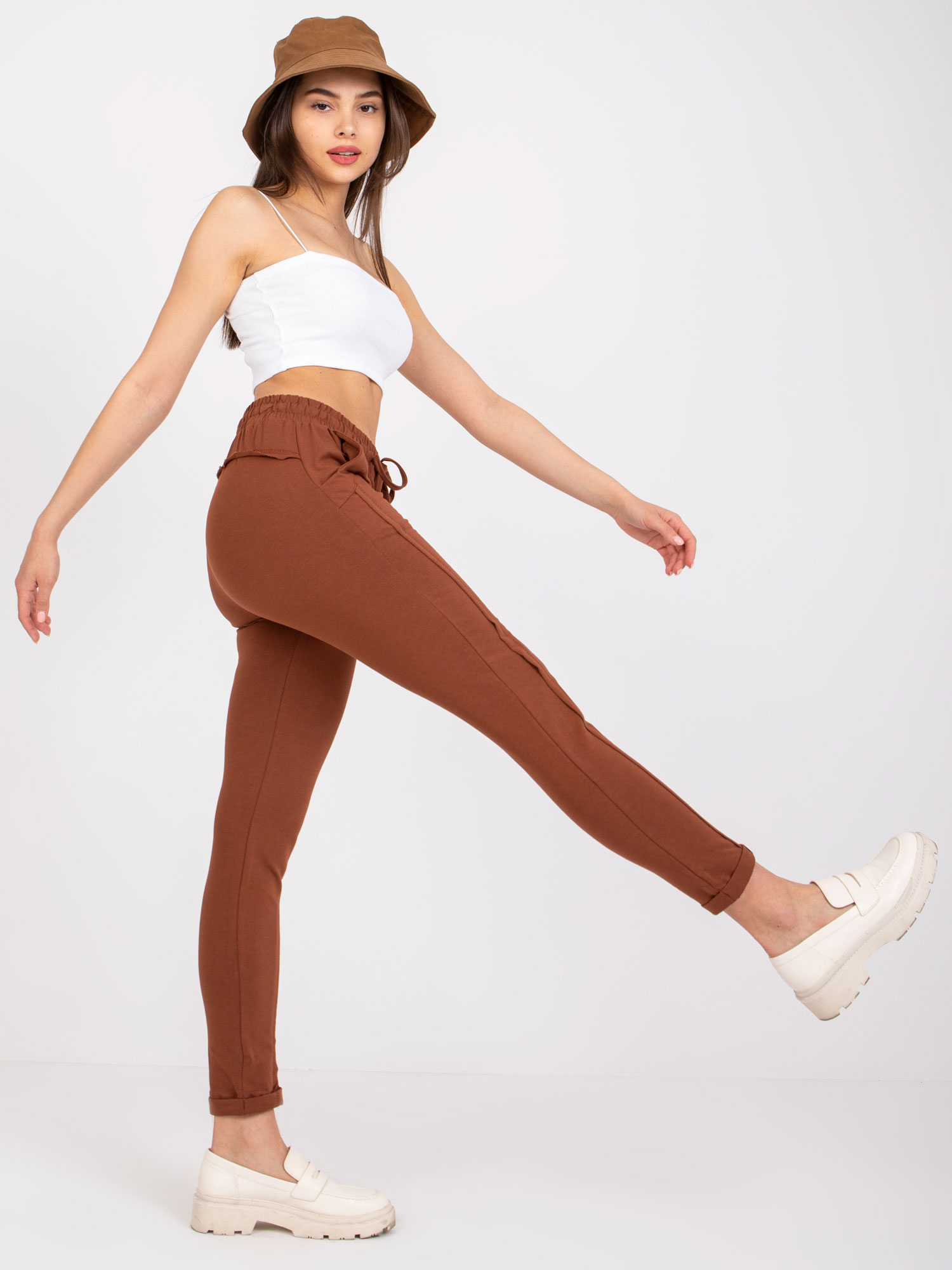Sweatpants-RV-DR-3589.07X-dark brown