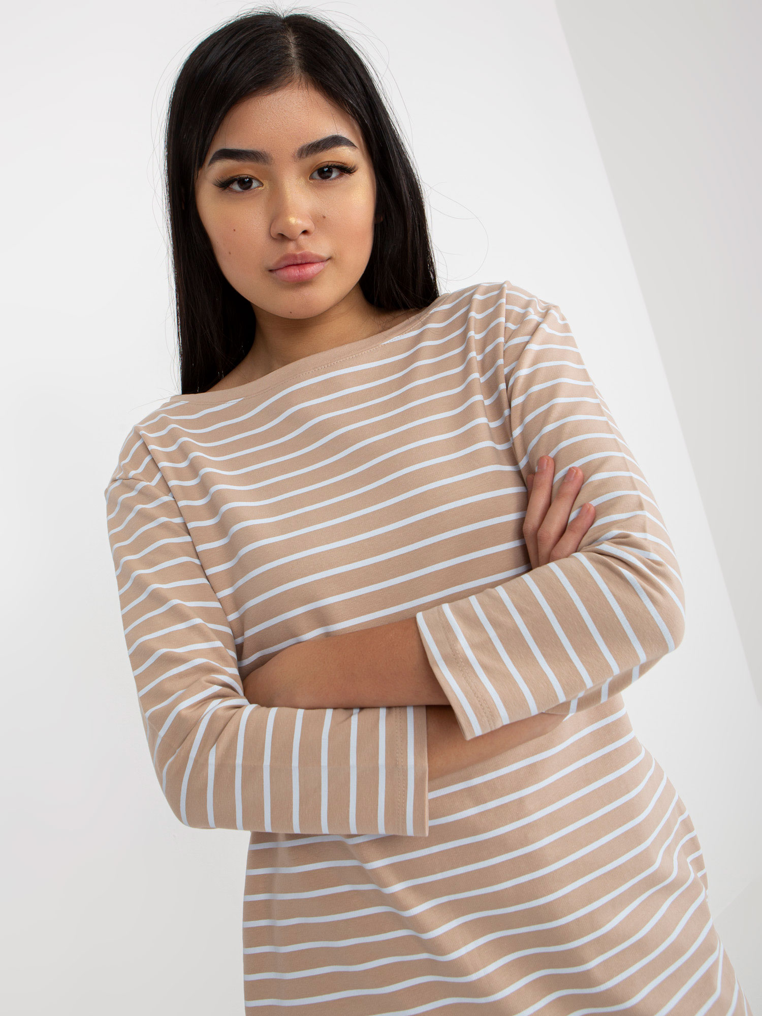 Dress-LO-SK-LK-259.08-white-beige