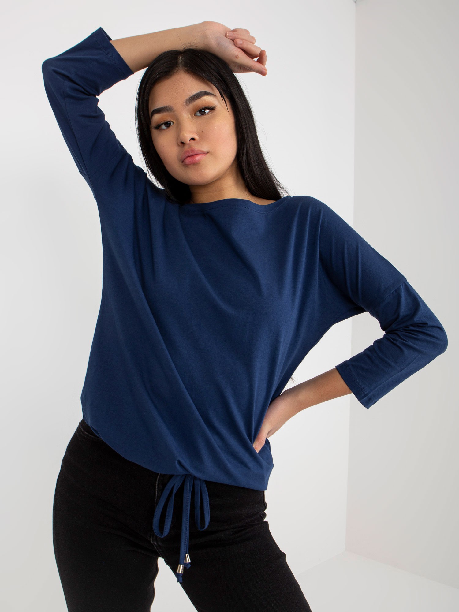 Blouse-RV-BZ-4691.00X-navy blue