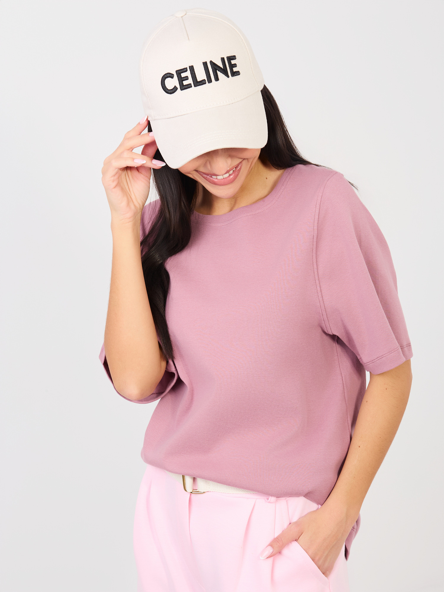 Dámské tričko v tmavě růžové barvě