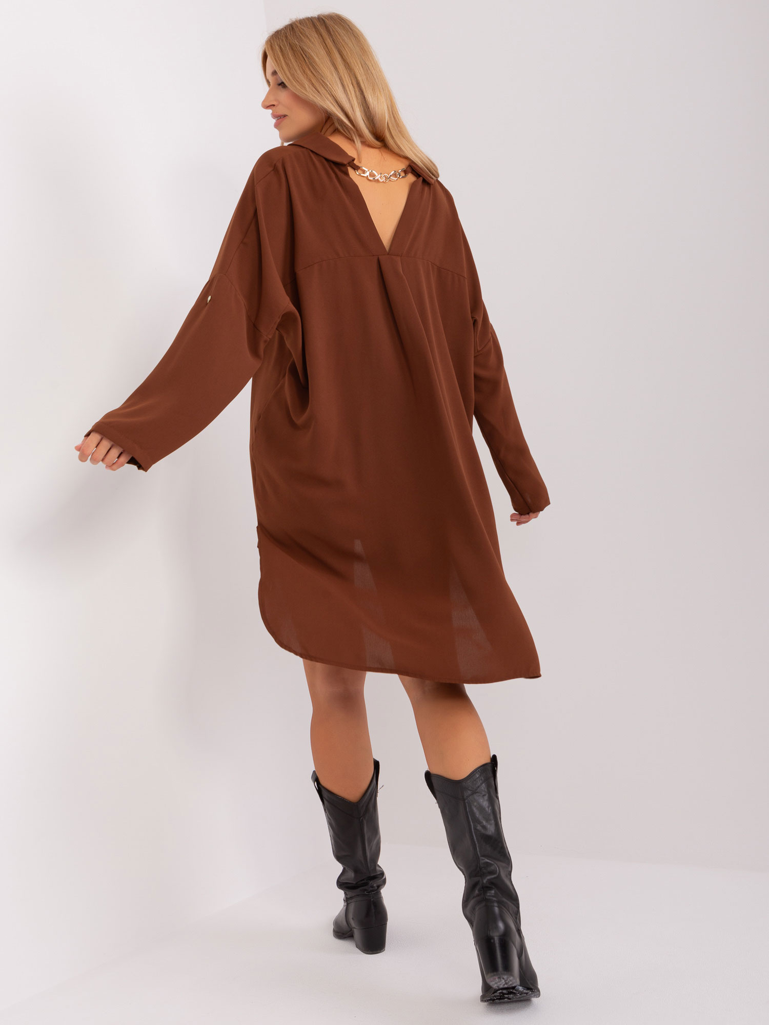 Dress-DHJ-SK-13938.02P-brown