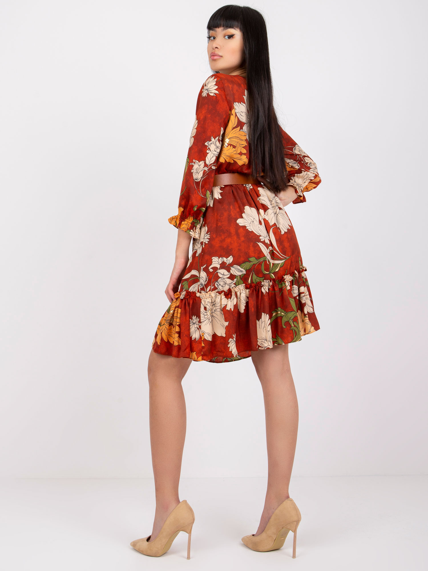 Dress-LC-SK-22K-3039.51P-Dark Orange