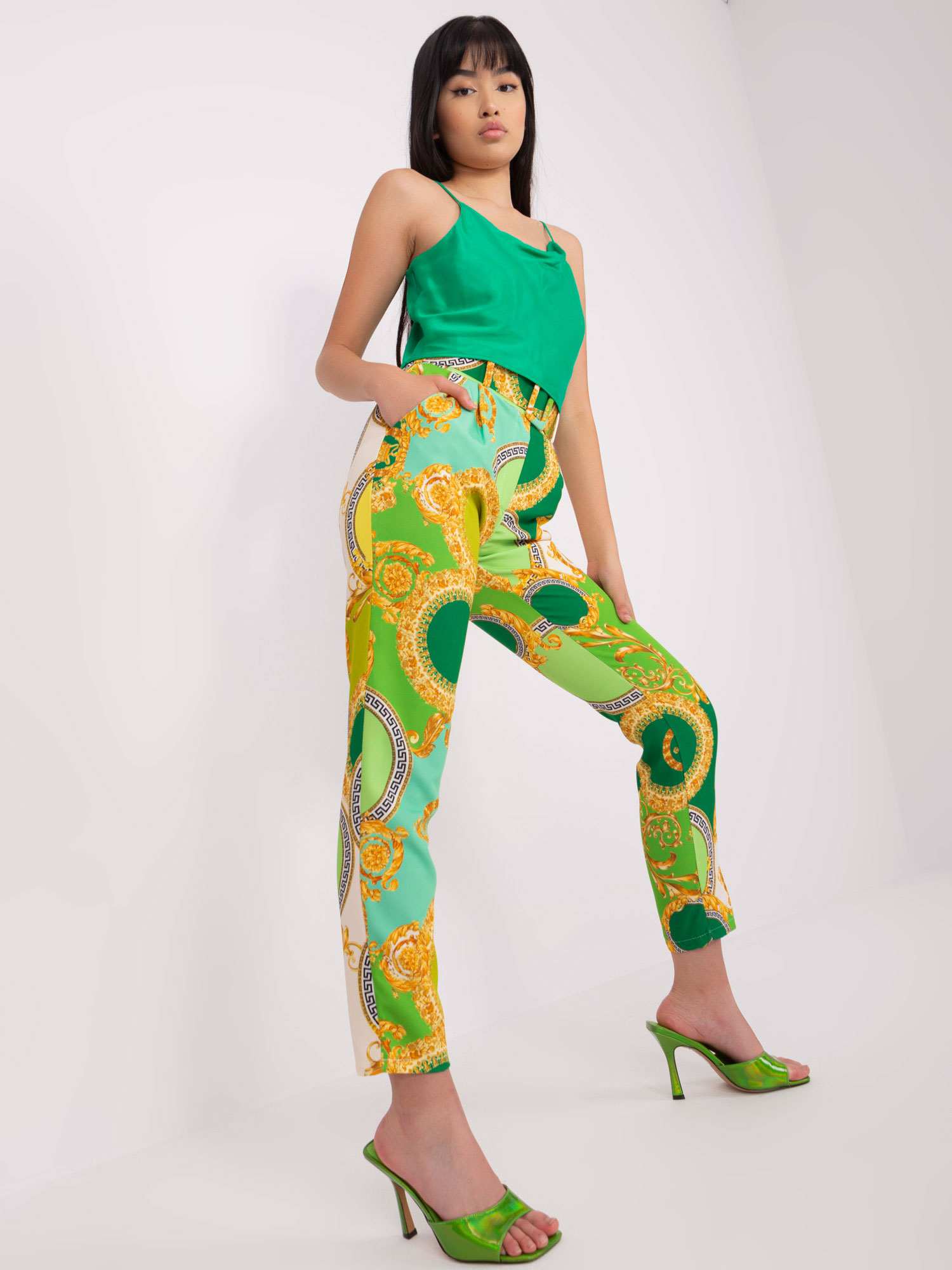 Pants-DHJ-SP-12787D.11-light green