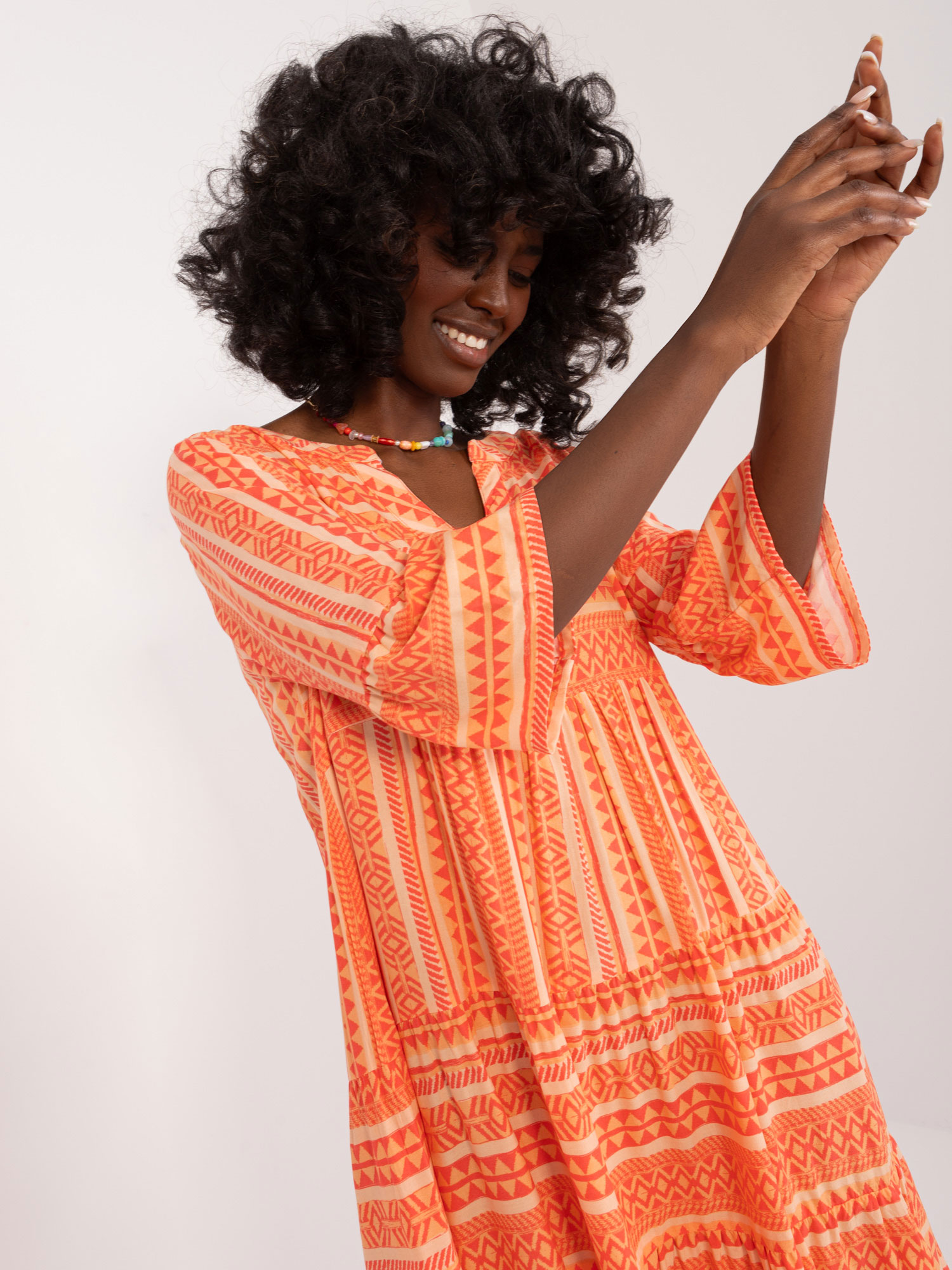 Dress-D73771M30214L-orange