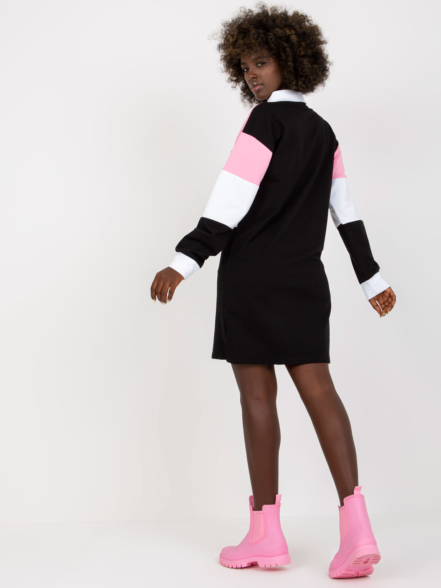 Dress-RV-SK-8072.20P-Black-Pink