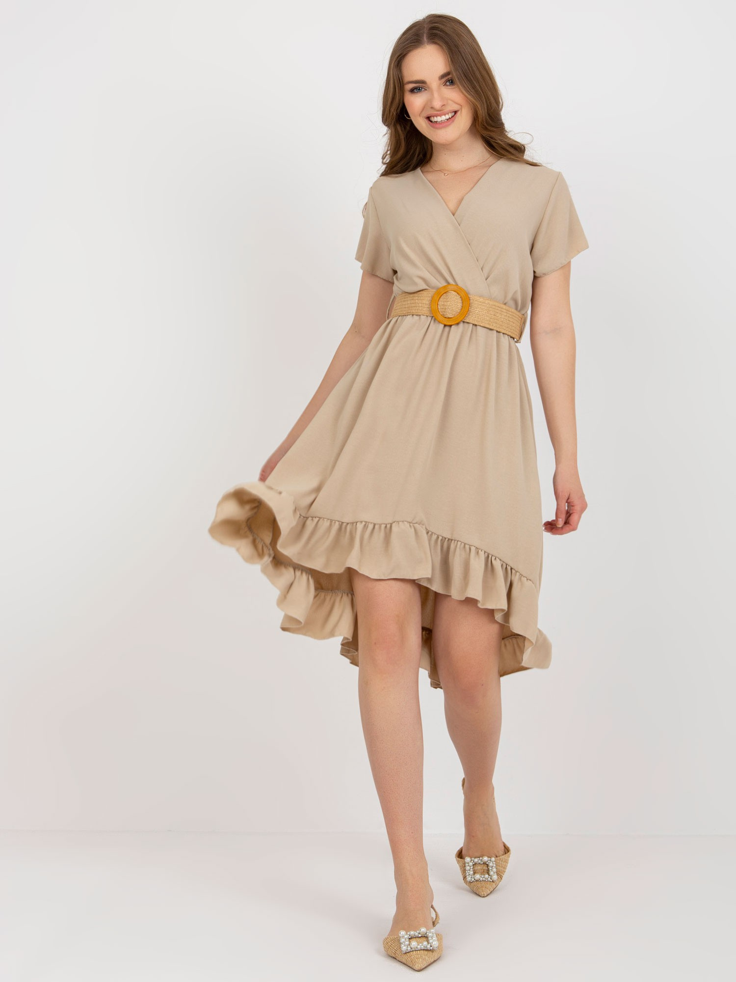 Dress-DHJ-SK-8358.19-beige