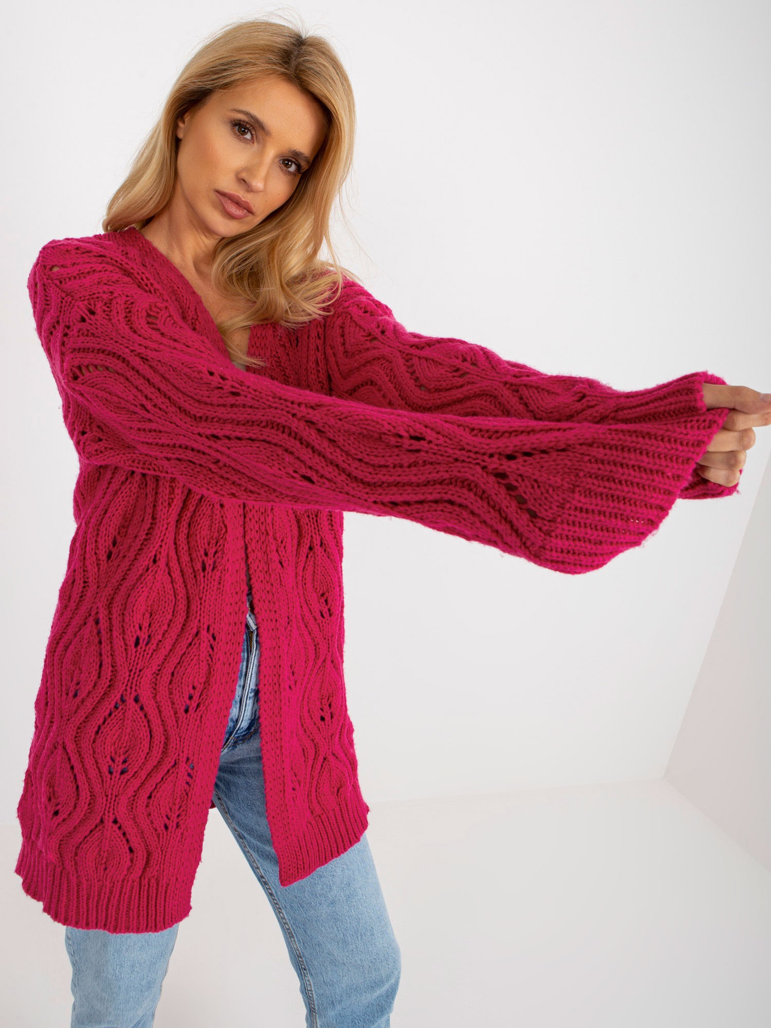 Cardigan-BA-SW-3021.00P-Fuchsia