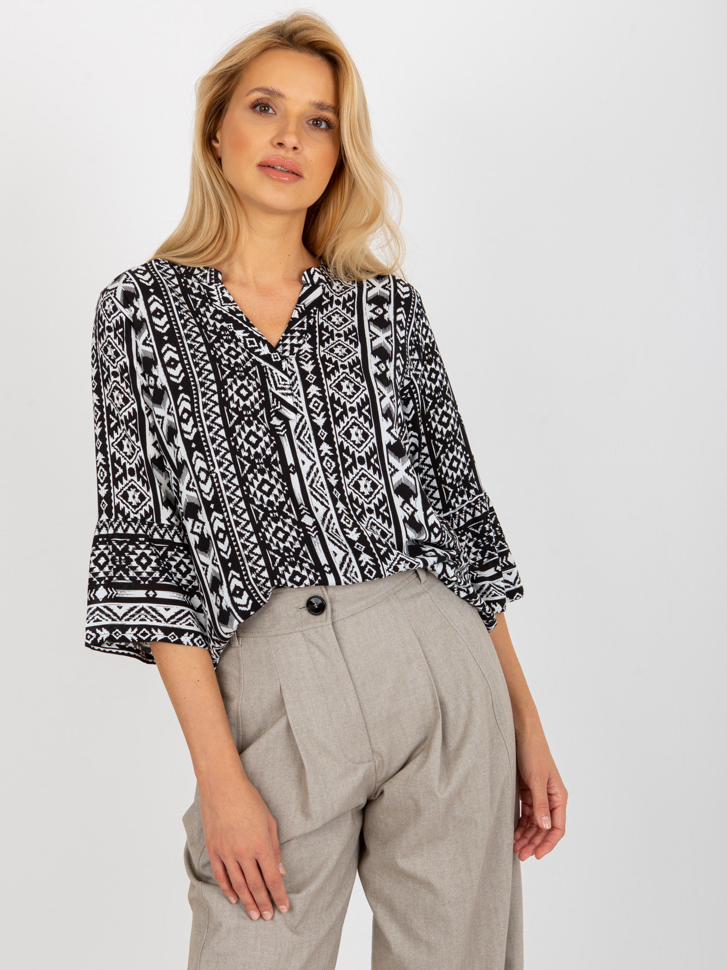Blouse-D73771M11062C-black