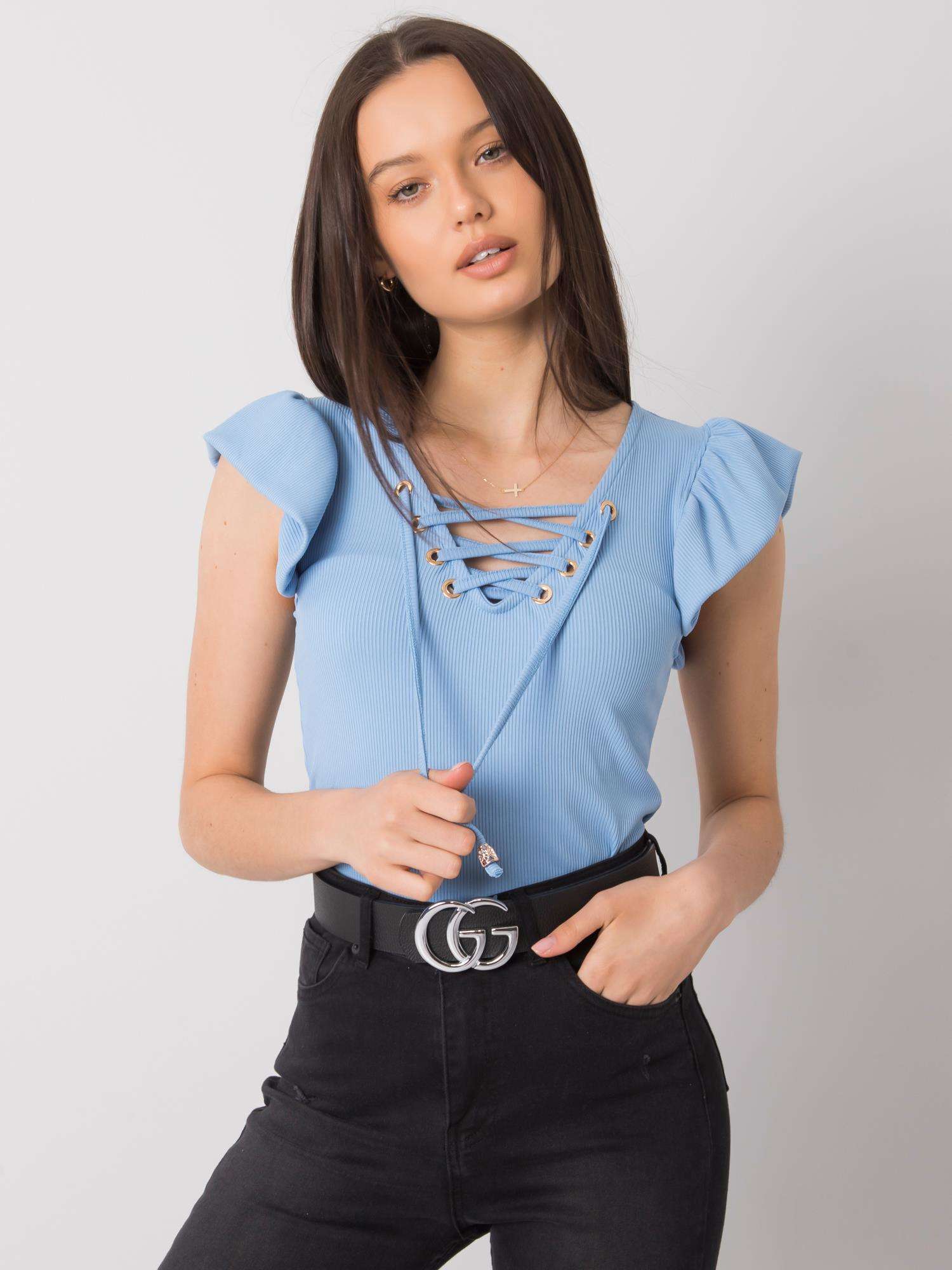 Blouse-DHJ-BZ-13301.34P-light blue