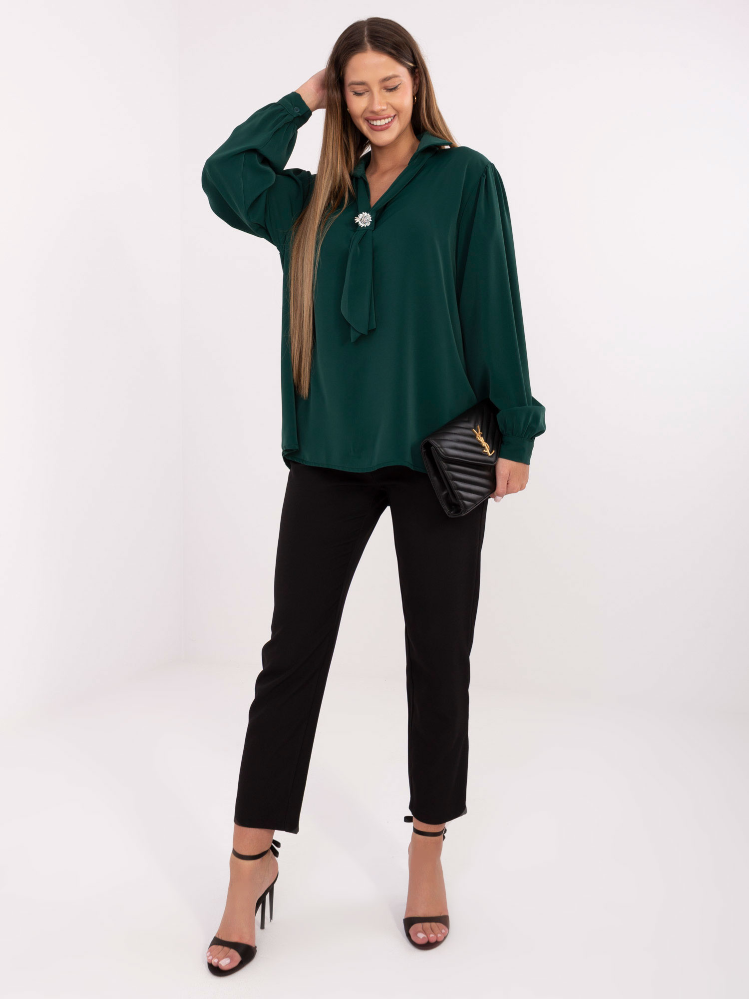 Blouse-IT-BZ-28913.17-dark green