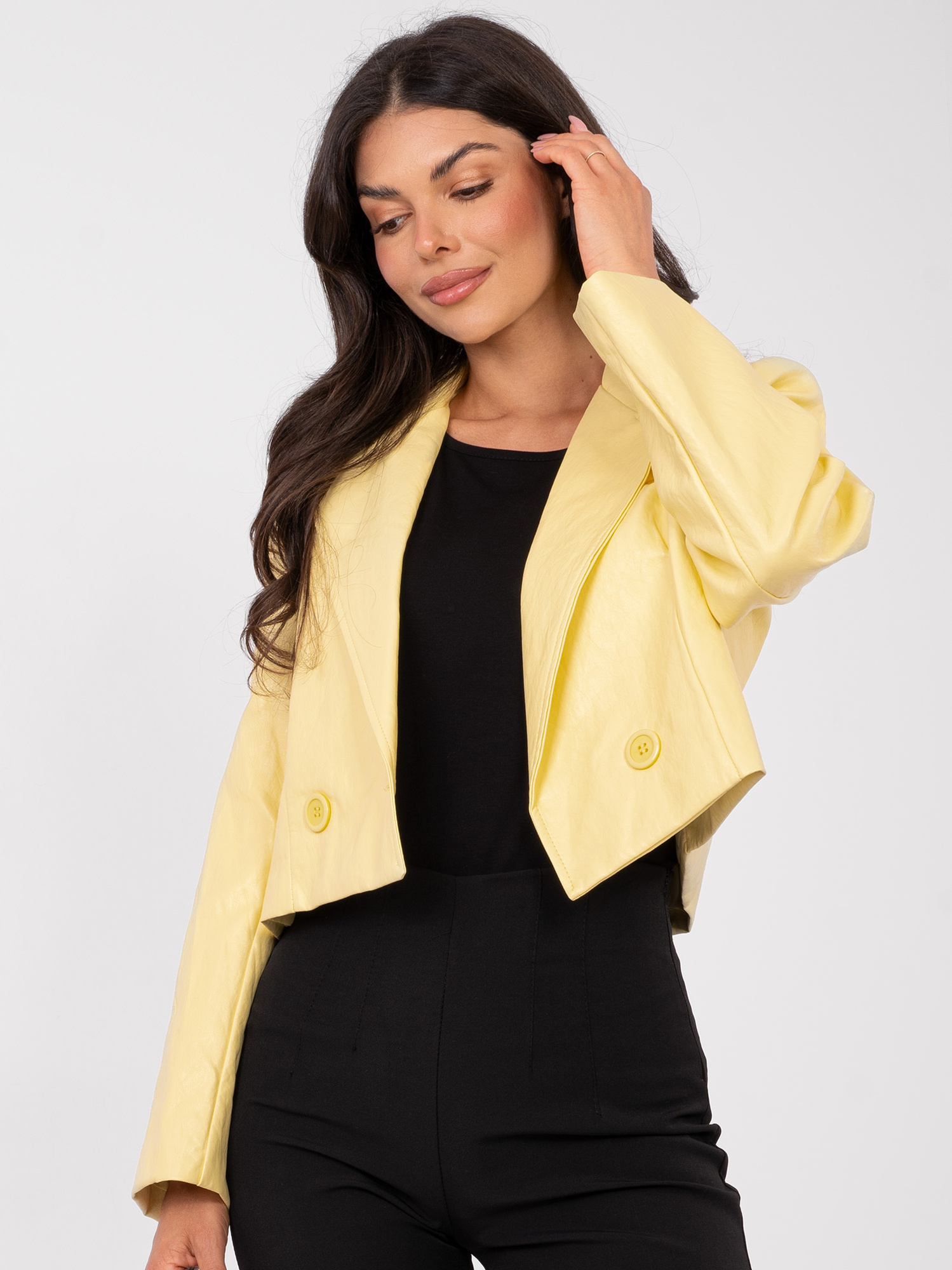 Žlutá bomber bunda