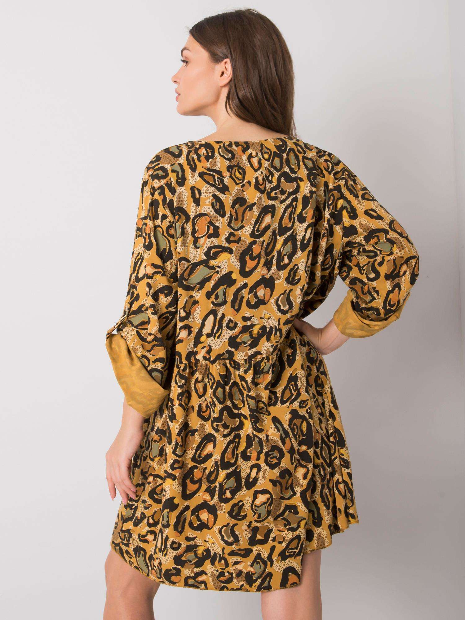 Dress-DHJ-SK-21464.99-dark yellow