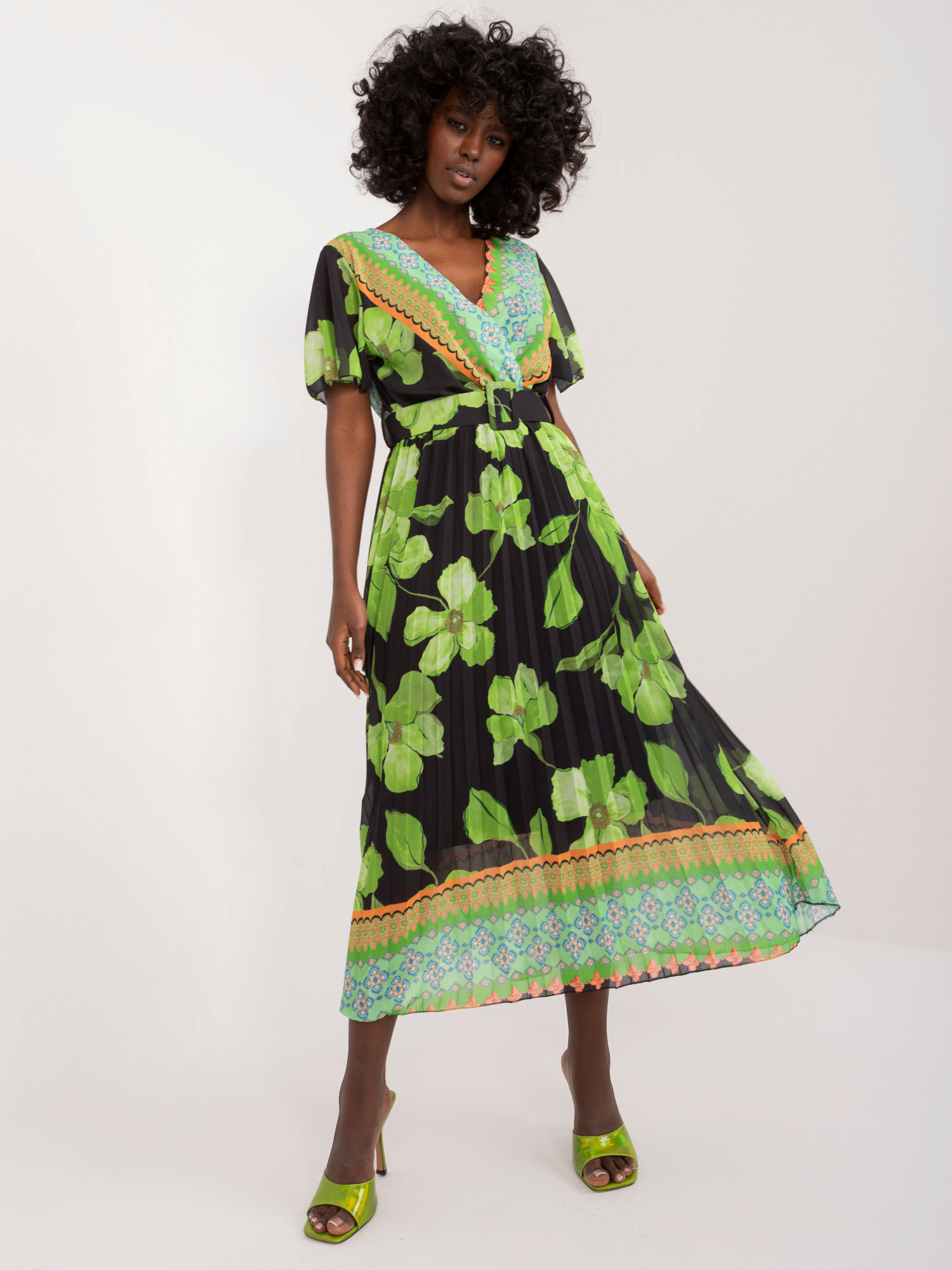 Dress-DHJ-SK-11331-5.19-black-green