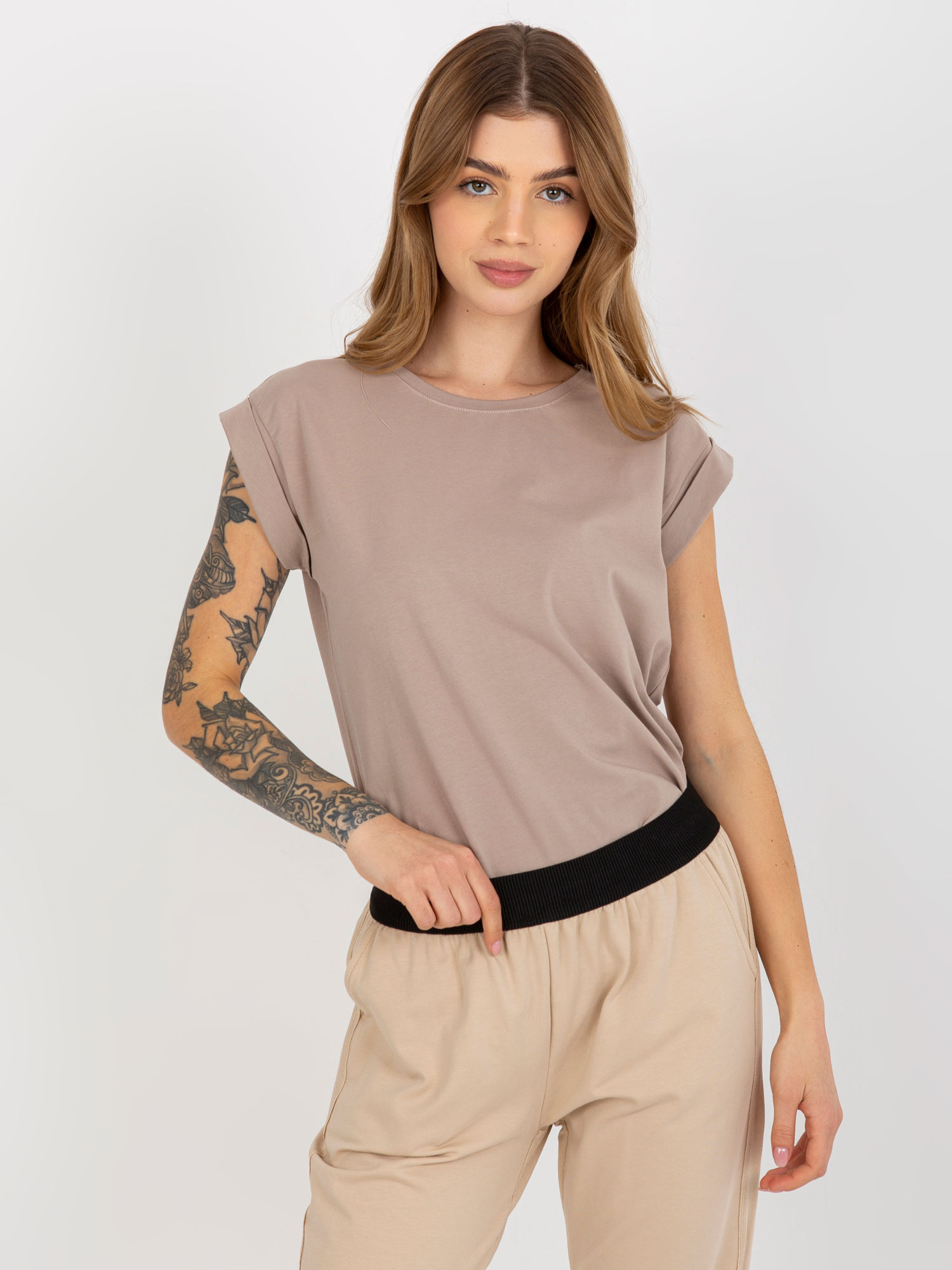 T-shirt-RV-TS-4833.22X-dark beige