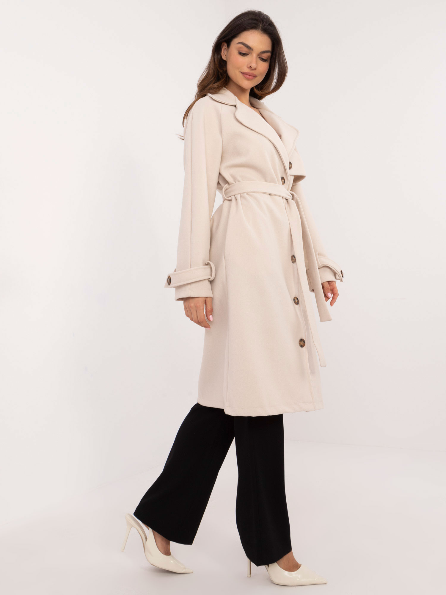 Coat TW-PL-BI-2209.71P-light beige