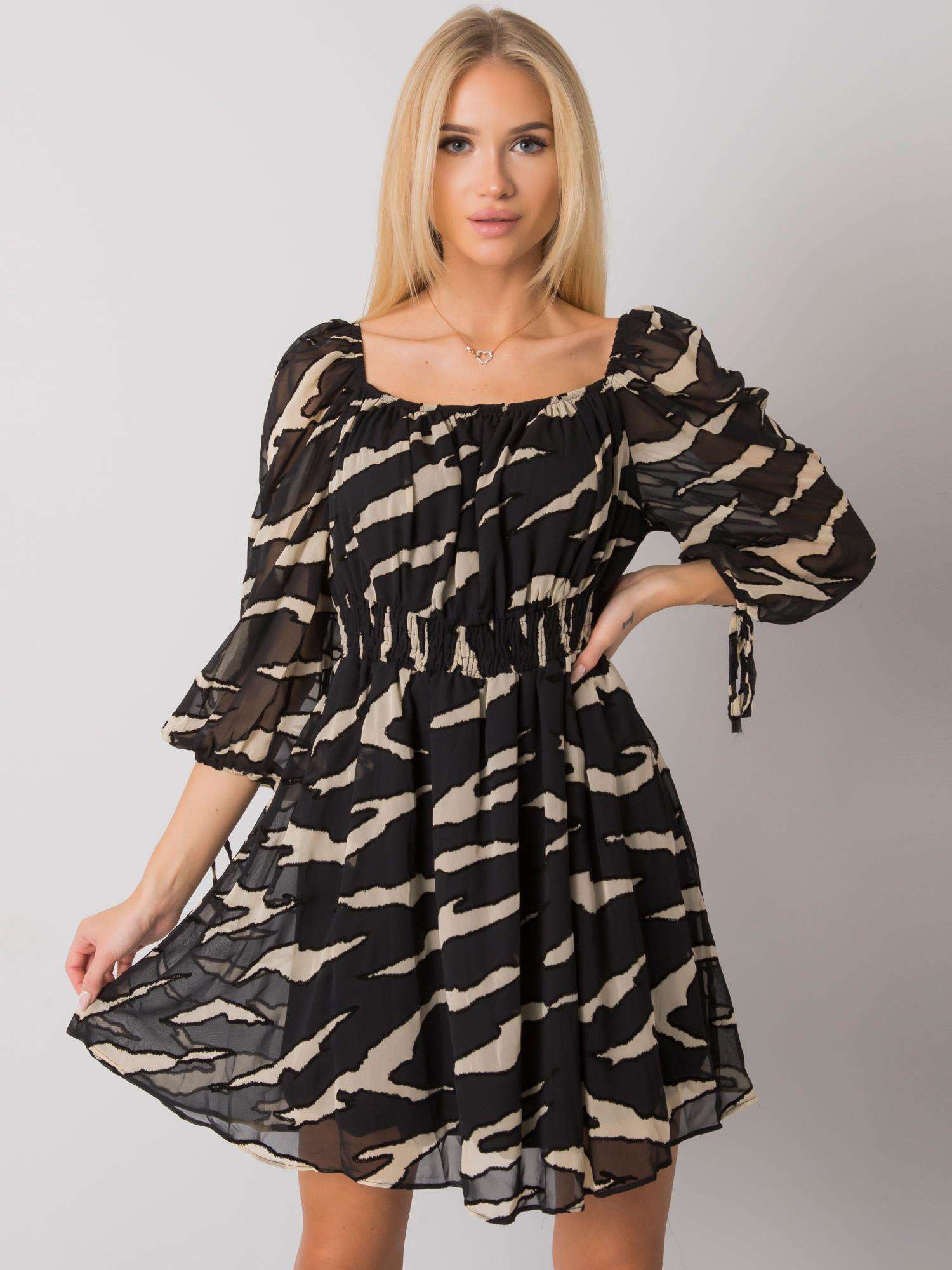 Dress-LC-SK-22K-3040.19P-Black-White